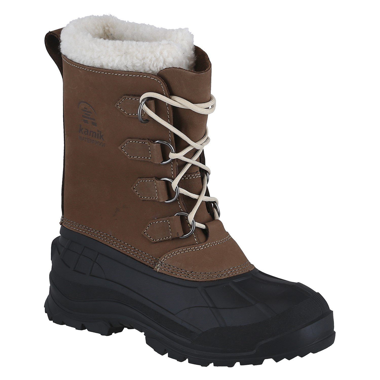 Kamik Alborg (Nubukleder, wasserdicht) fossilbraun Damen Winterstiefel