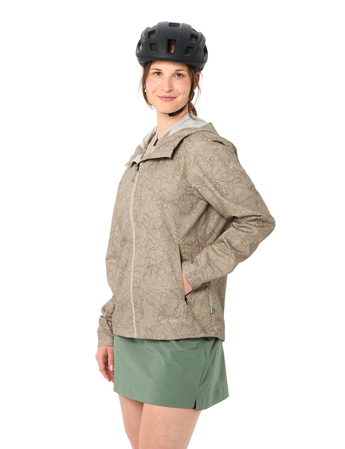 VAUDE Windbreaker Women's Adlux Air Jacket sportlicher Stil, atmungsaktives Material, winddicht, wasserdicht