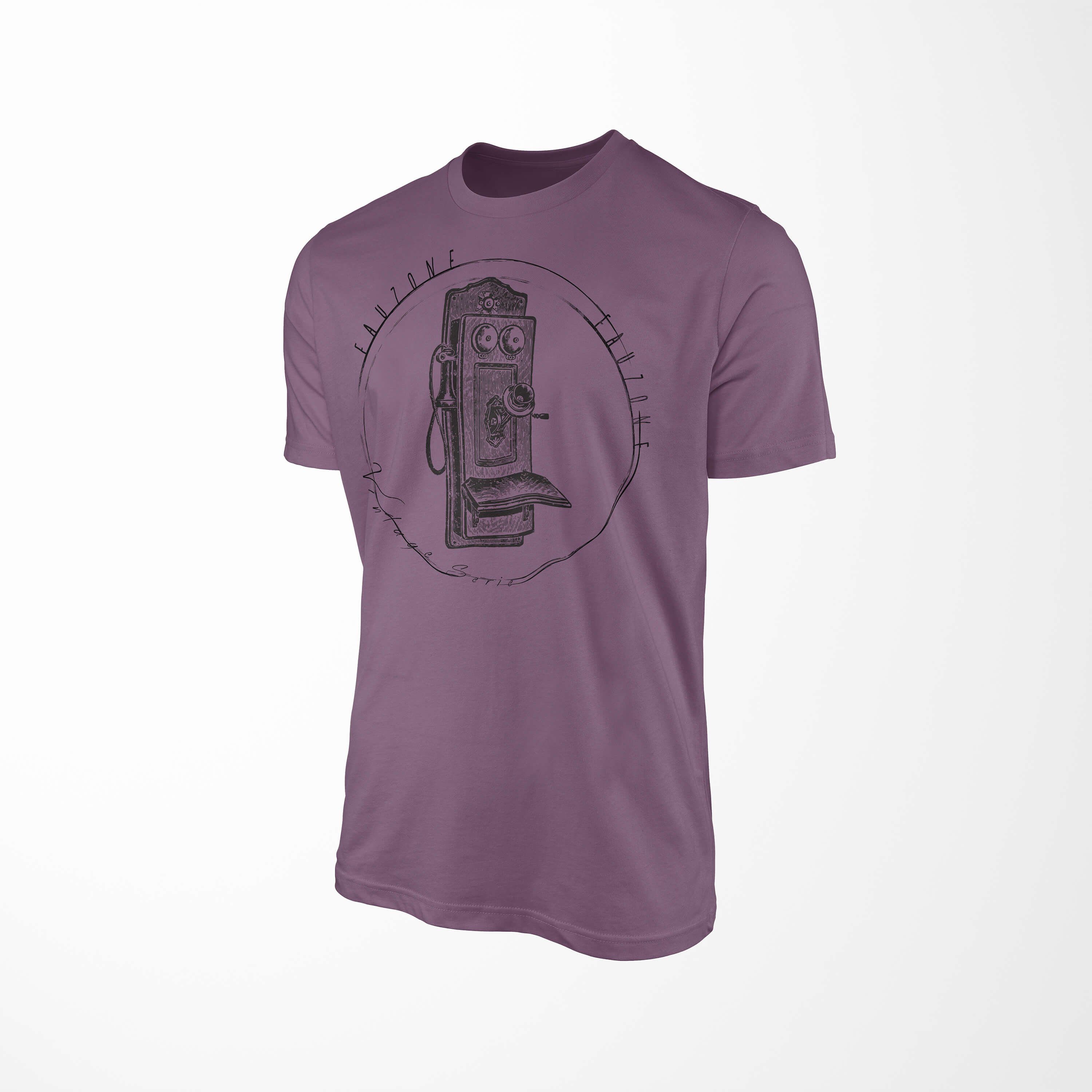 Sinus T-Shirt Vintage Art Telefonkasten Shiraz Herren T-Shirt