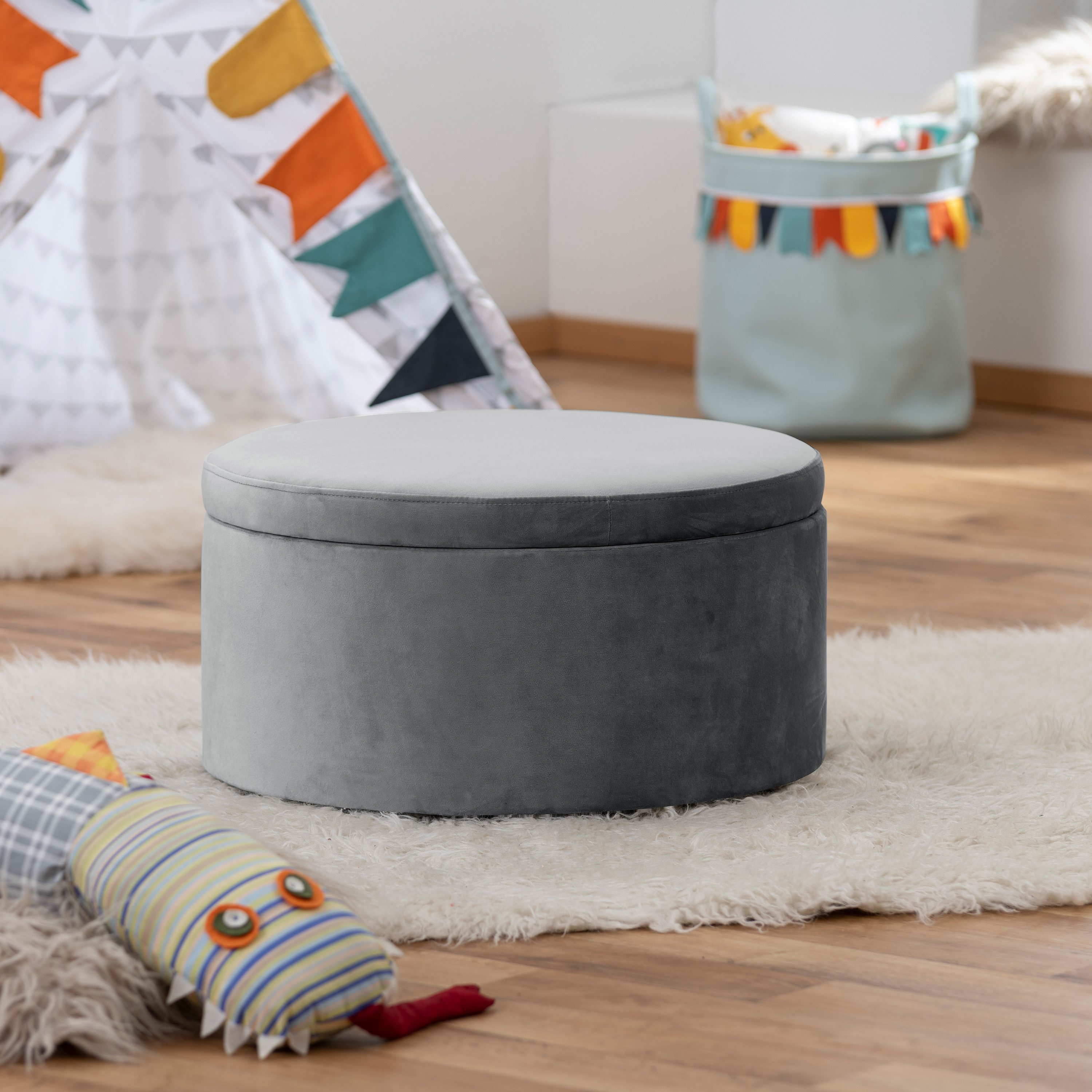 Max Winzer® Kinderhocker Moonlight, Mit Stauraum