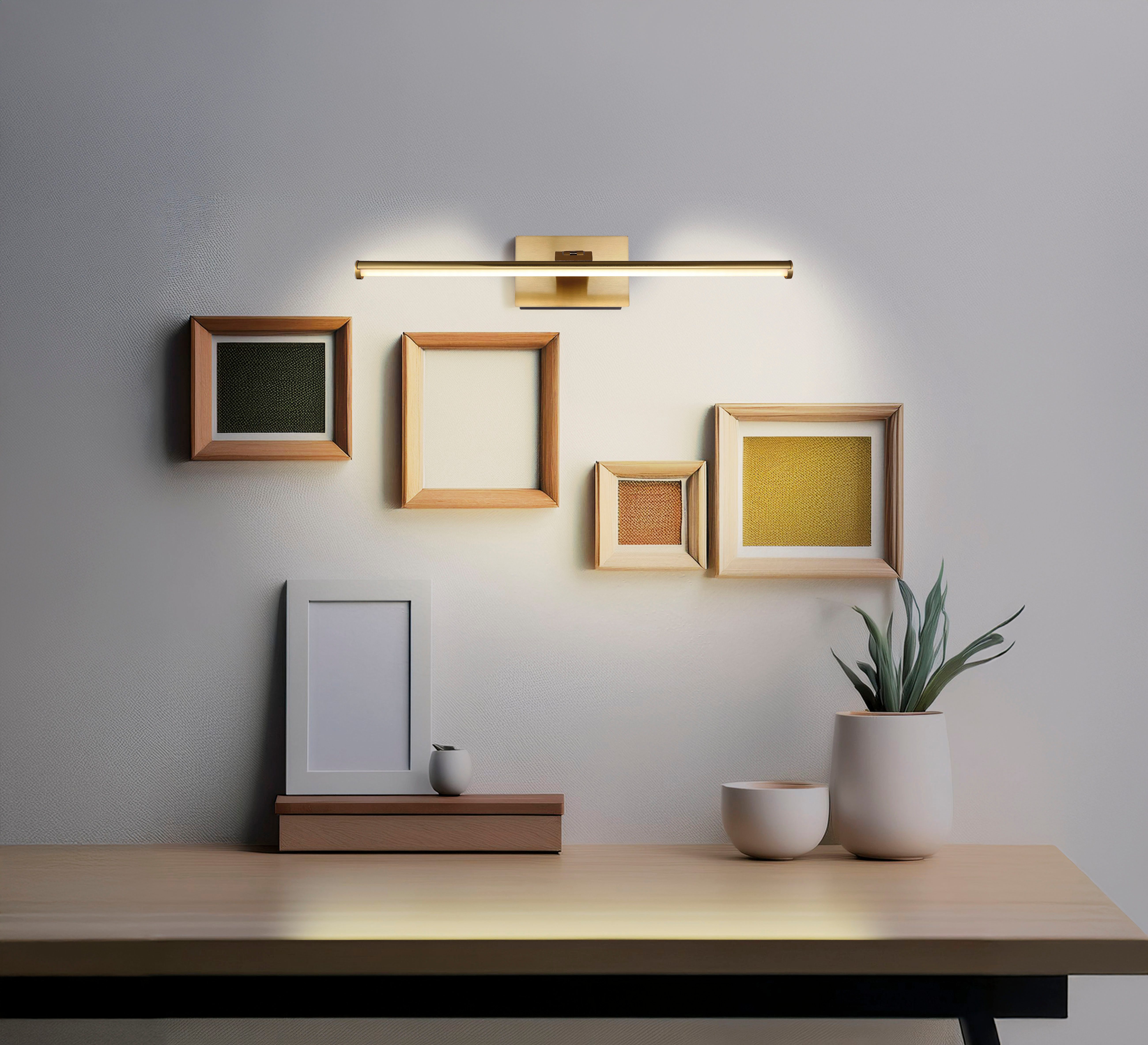 GLOBO LIGHTING Wandleuchte JAIME I, Fernbedienung, Infrarot inkl., LED fest integriert, Warmweiß, Wandlampe Wand Wohnzimmer Flur Wandbeleuchtung