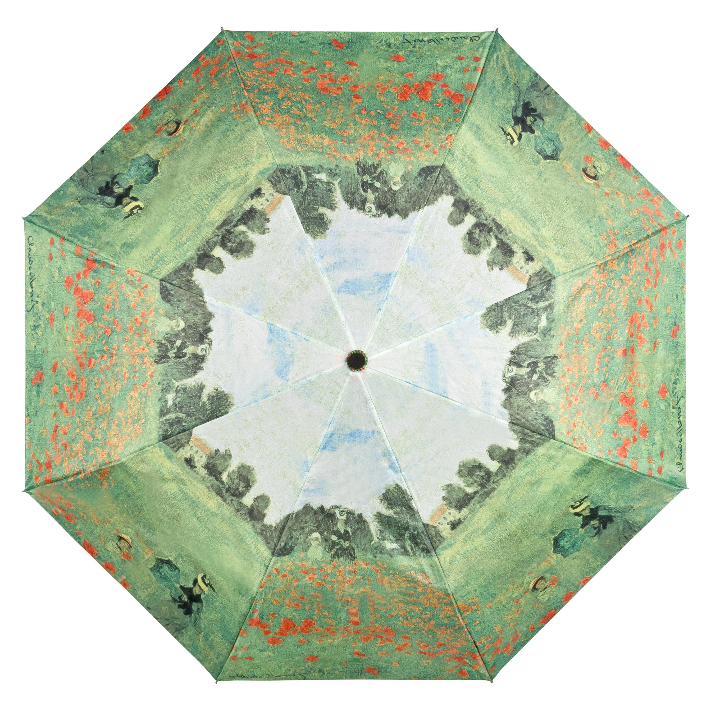 Mohnblumenfeld Leicht von Taschenregenschirm Kunst Stabil Motiv Blumen Monet: Lilienfeld Claude