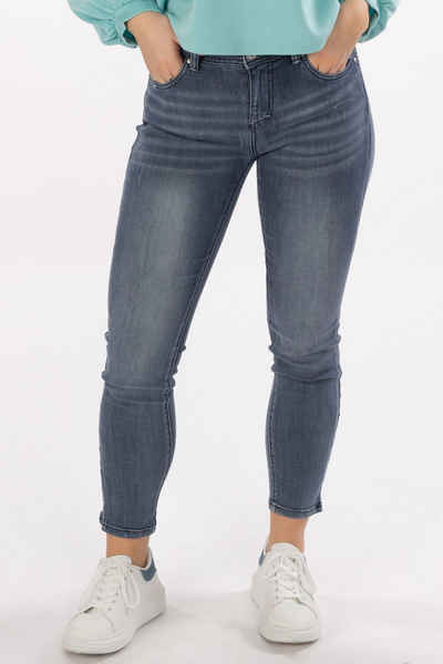 Blue Monkey 5-Pocket-Jeans Ava Five-Pocket-Stil, Gesäßtasche/n, Bundhöhe: Mid-Rise