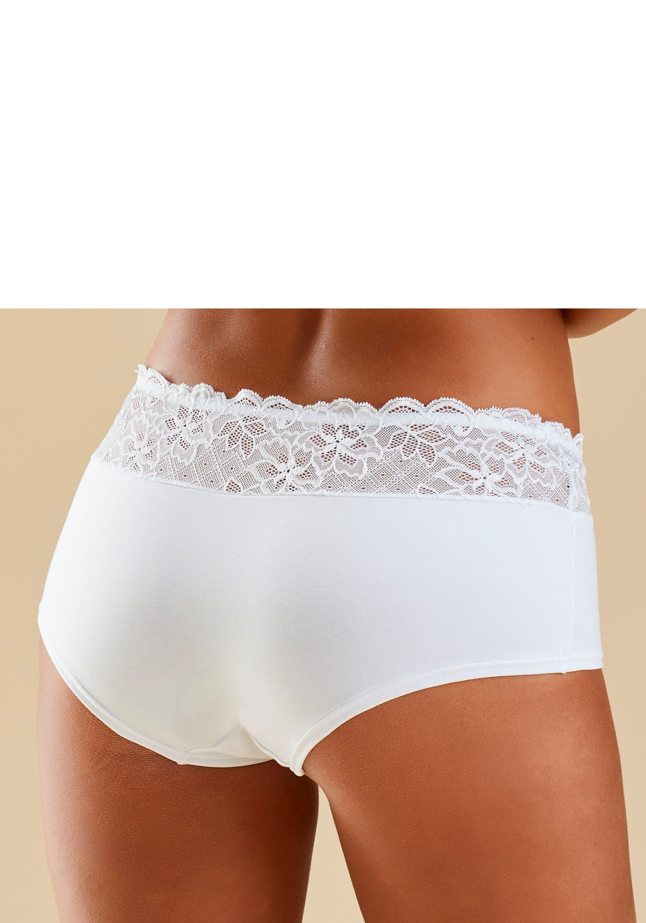 Nuance Panty mit floralem Spitzenbund