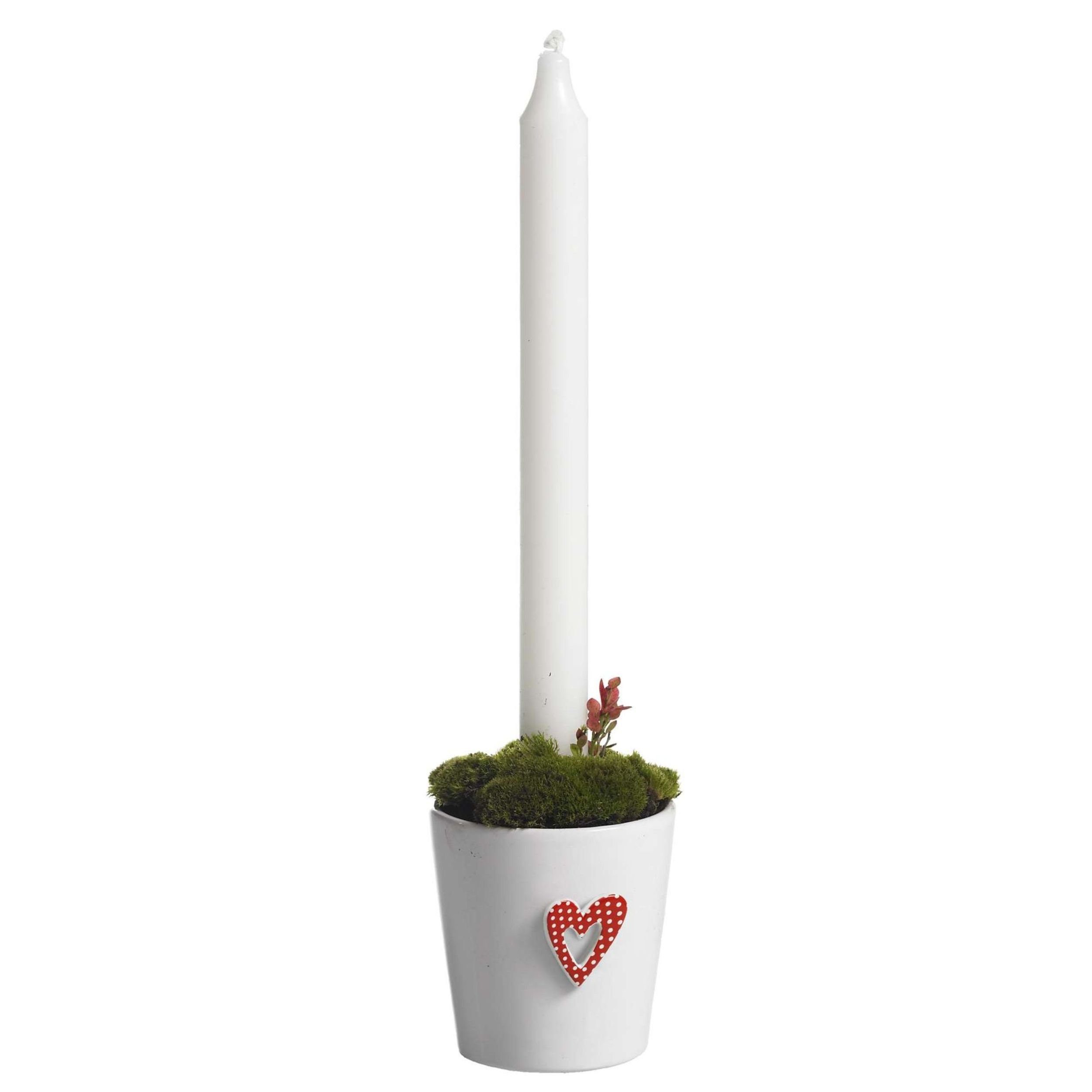 8cm Stabkerze Topf Keramik Nääsgränsgården aus Kerzenhalter Kerzenhalter für