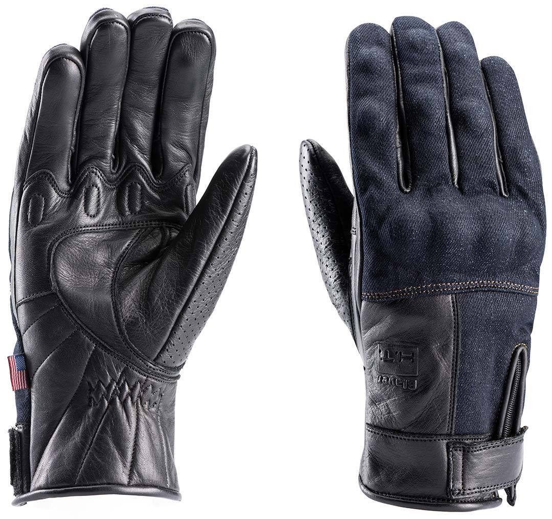 Blauer Motorradhandschuhe Combo Denim Motorradhandschuhe