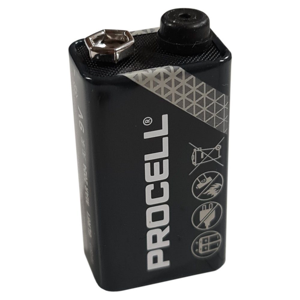 ID1604 9V-Block Duracell 6AM6 V) AlMN Duracell Procell Industrial (9 Volt Tray Batterie,