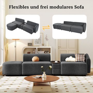 PFCTART Sofa Modernes Design-Sofa, Polstermöbel, mit Stauraum, 3D-Effekt, Dick und weich