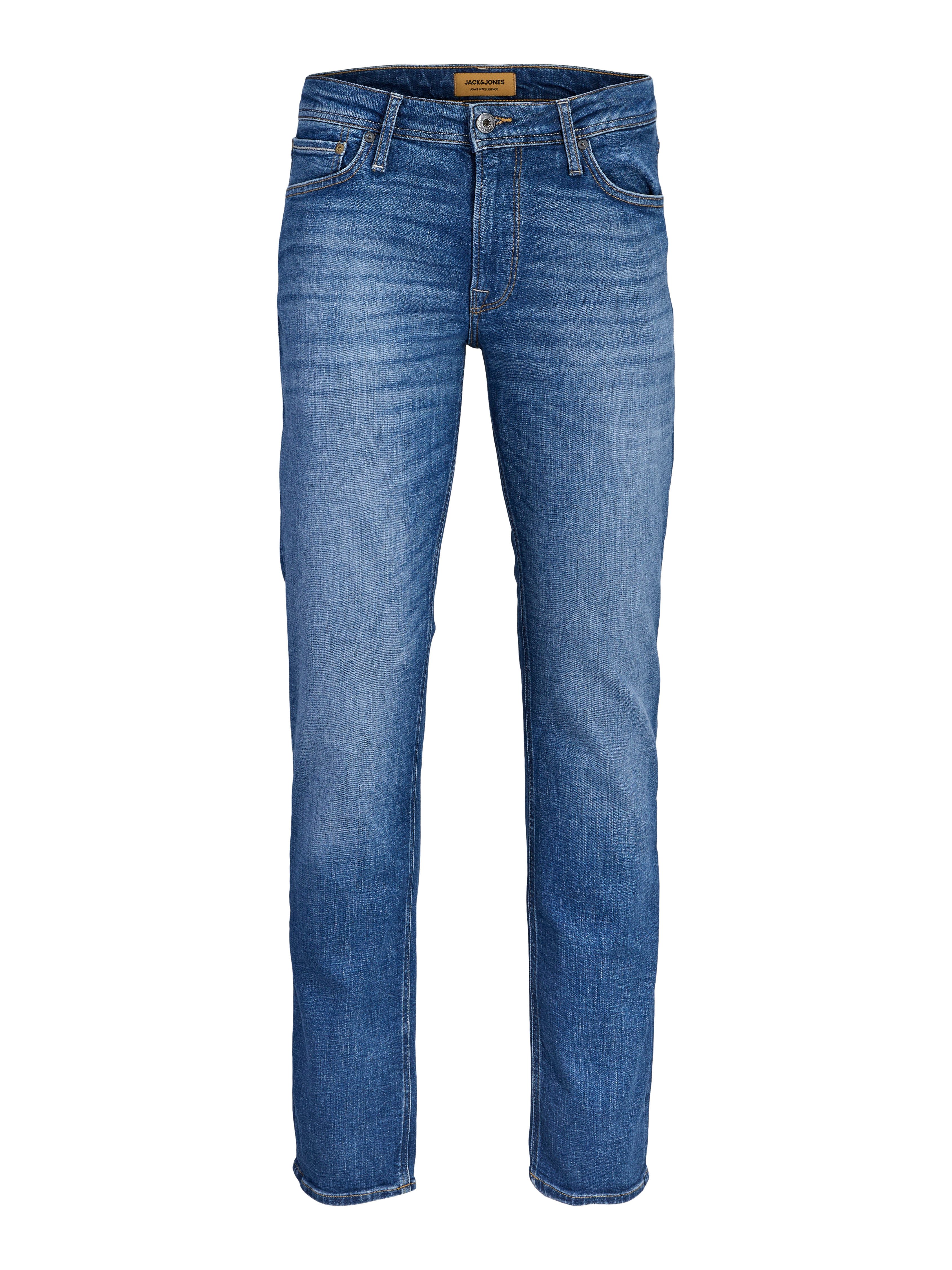 Jack & Jones Regular-fit-Jeans JJICLARK mit Used-Look und Stretch für den Alltag mit Abriebeffekten – Bild 5 von 5