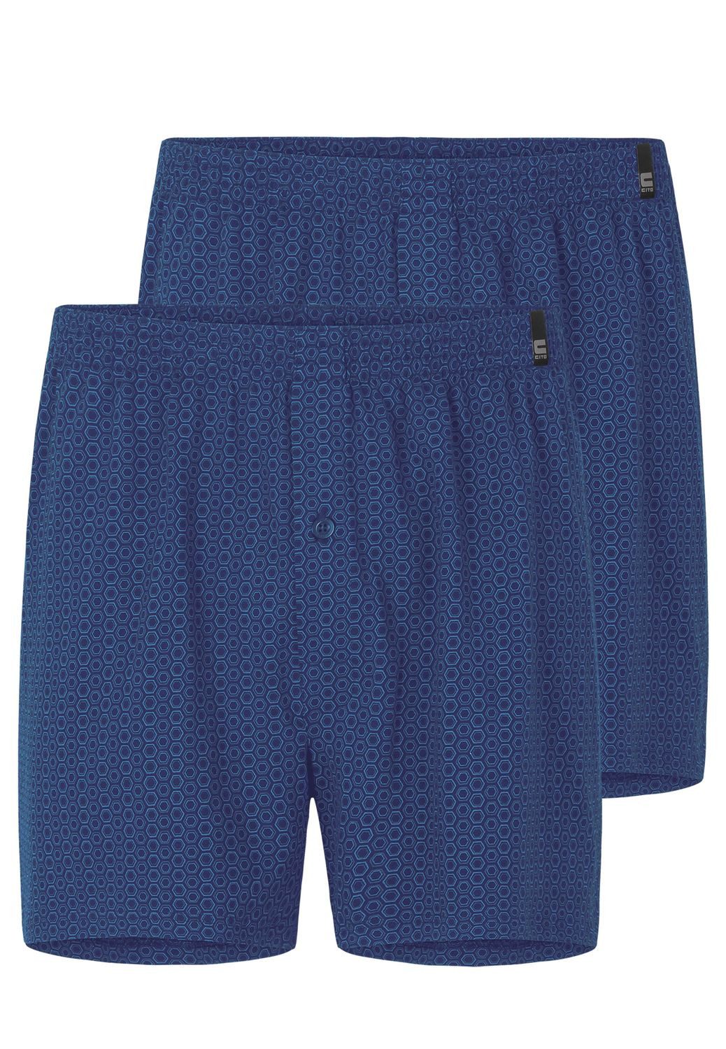 CiTO Боксерские мужские трусы, боксерки (2-St) mit Eingriff und Einknopf-Leiste, qualitativ hochwertig, im 2er Pack