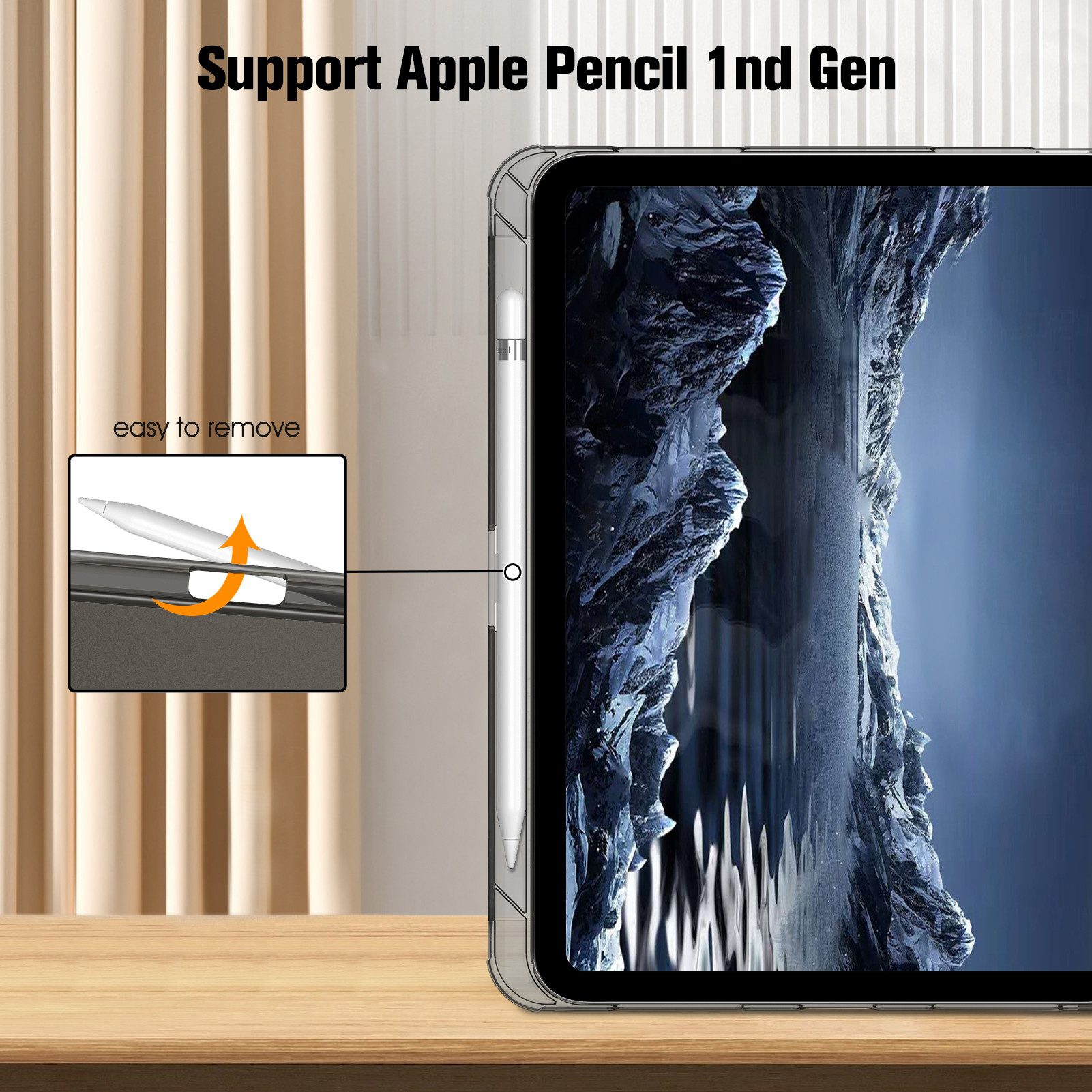 Fintie Tablet-Hülle für iPad 11 Generation 11‘’ 2025 (A16), iPad 10 Generation 10.9'' 2022, ultradünn, mit Stifthalter, transparenter Rückseite, Auto Schlaf/Wach