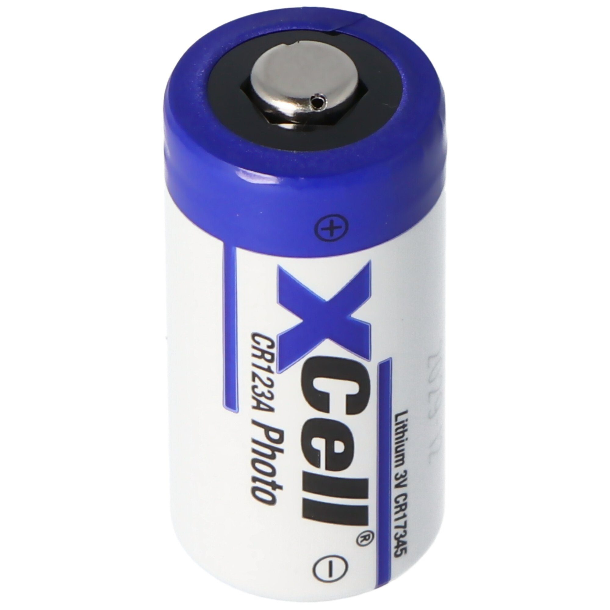 XCell Photobatterie CR123A Lithium Batterie 3 Volt max. 1550mAh, 34,5 Fotobatterie