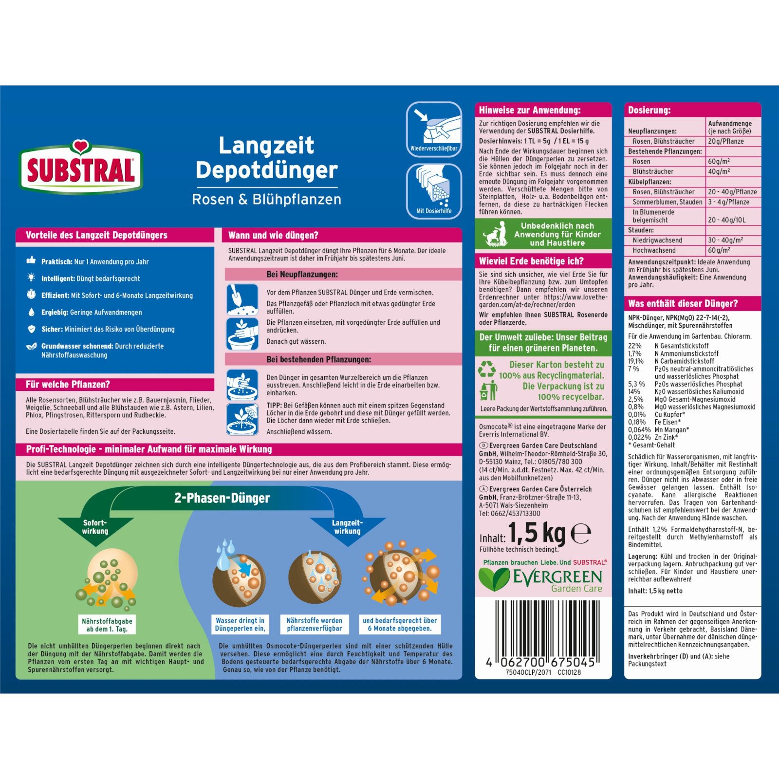 Substral Langzeitdünger Langzeit Depotdünger für Rosen günstig online kaufen