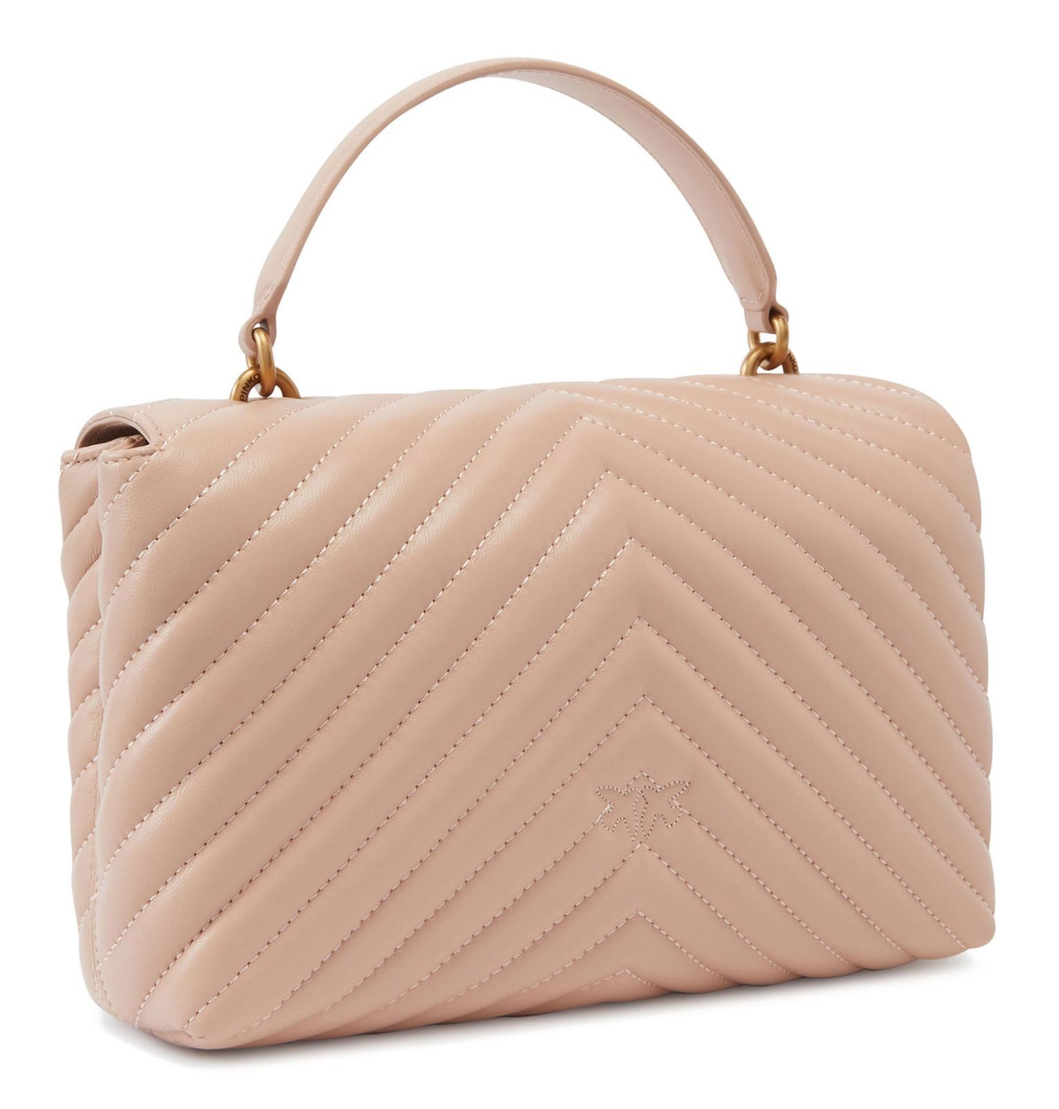 PINKO Handtasche Classic CL Sheep Nappa Chevron, aus echtem Schafsleder
