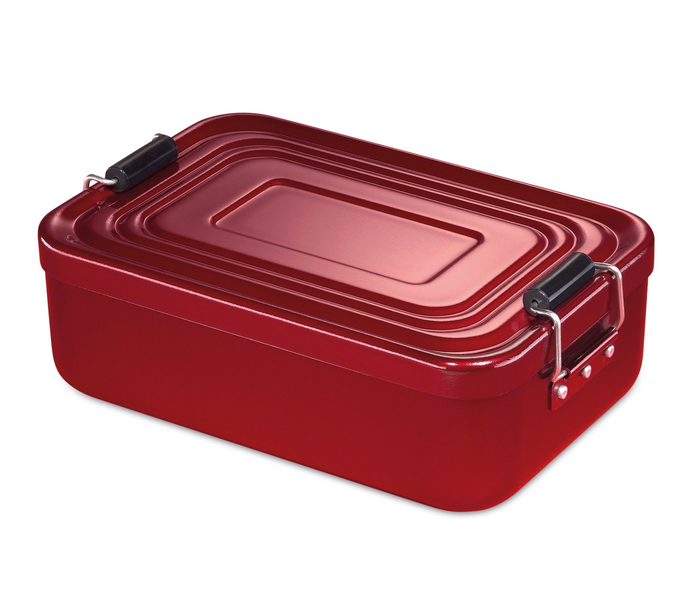 Küchenprofi Lunchbox Lunchbox groß rot mit Trennsteg, Aluminium