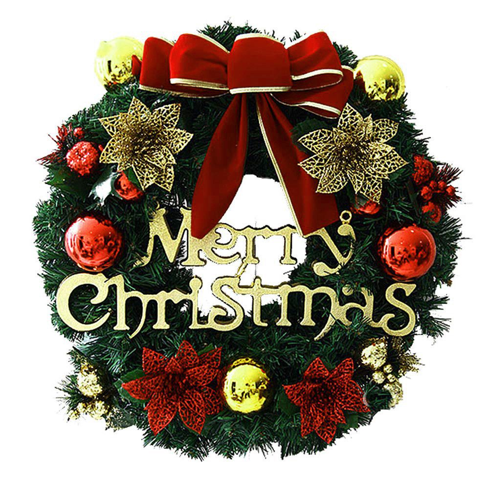 CLTYQ Dekokranz Kunstkranz Weihnachtskranz,Haustür Kränze Kreativ Weihnachten Türkranz, ca. 30 cm groß,Adventskranz für Haustür Wand Tisch, Indoor & Outdoor