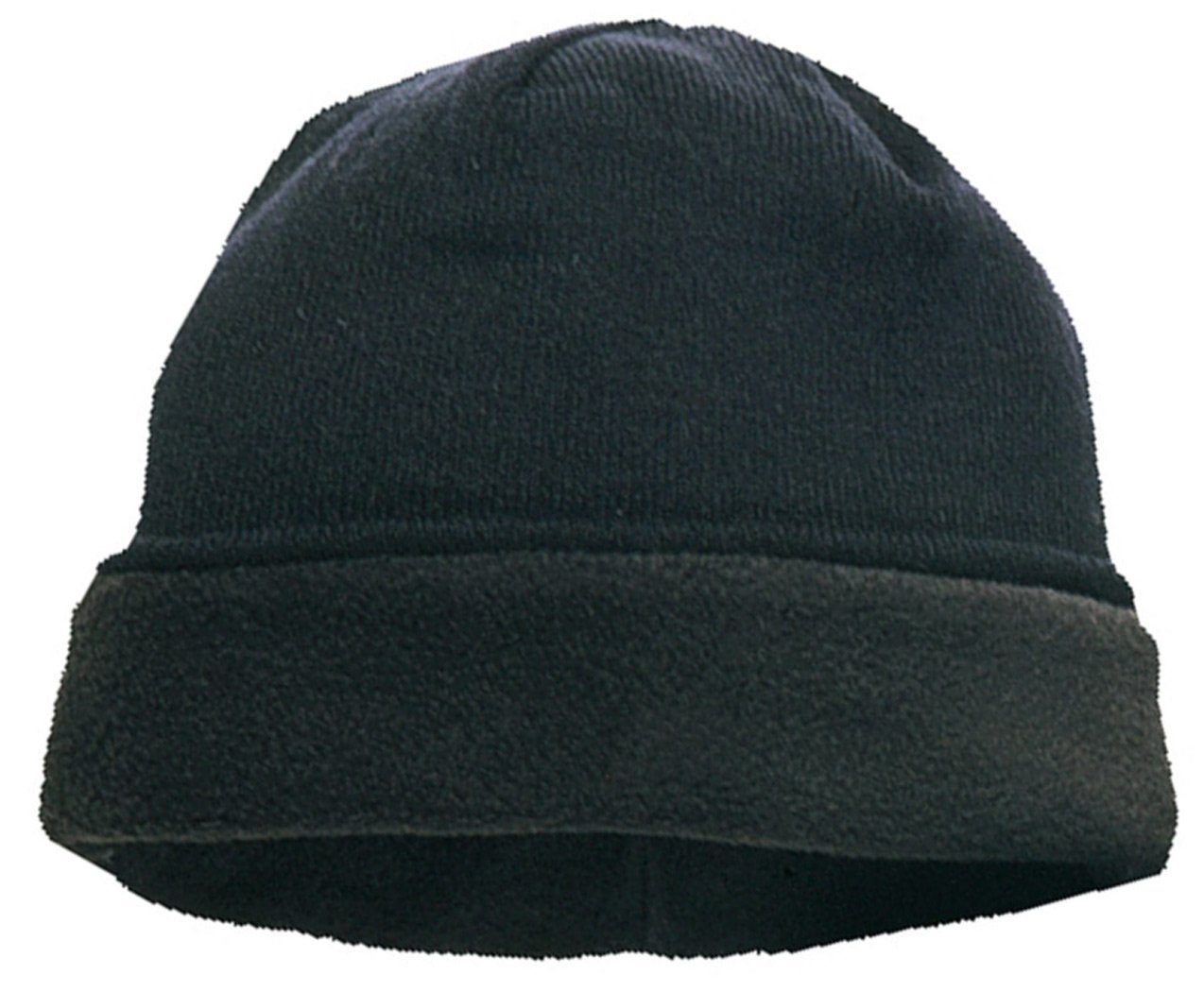 Trend Marine Fleecemütze Fleece Roll Mütze unisize unisex Black