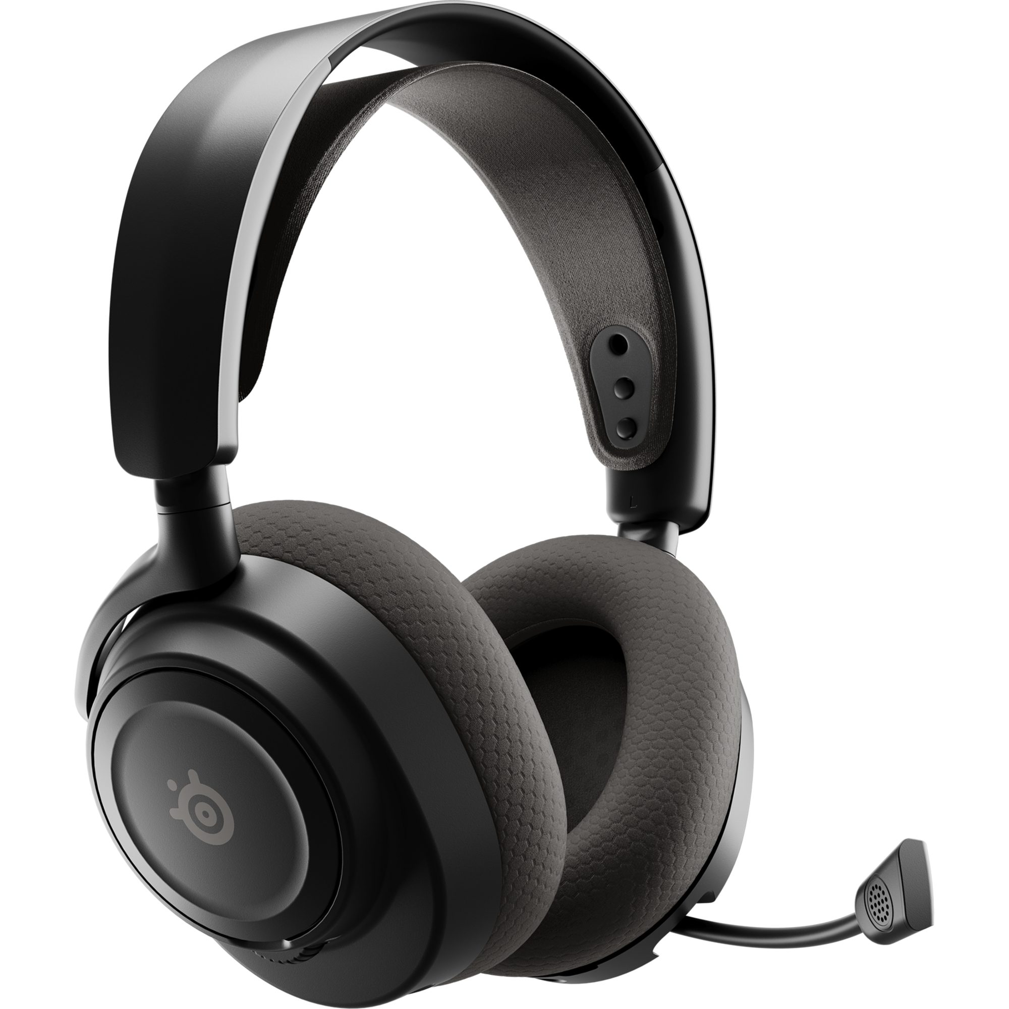 SteelSeries SteelSeries Arctis Nova 7P Wireless Gen 2, Gaming-Headset, (Bluetooth Headset (Einziehbares ClearCast-Mikrofon Gen 2, Steuerung über mobile App, USB-C-Plug-and-Play, Hochwertige Stahlkonstruktion, 200 professionelle EQ-Voreinstellungen, 360° Spatial Audio, Mikrofon-EQ, Sidetone-Regler (Mikrofon-Monitoring)