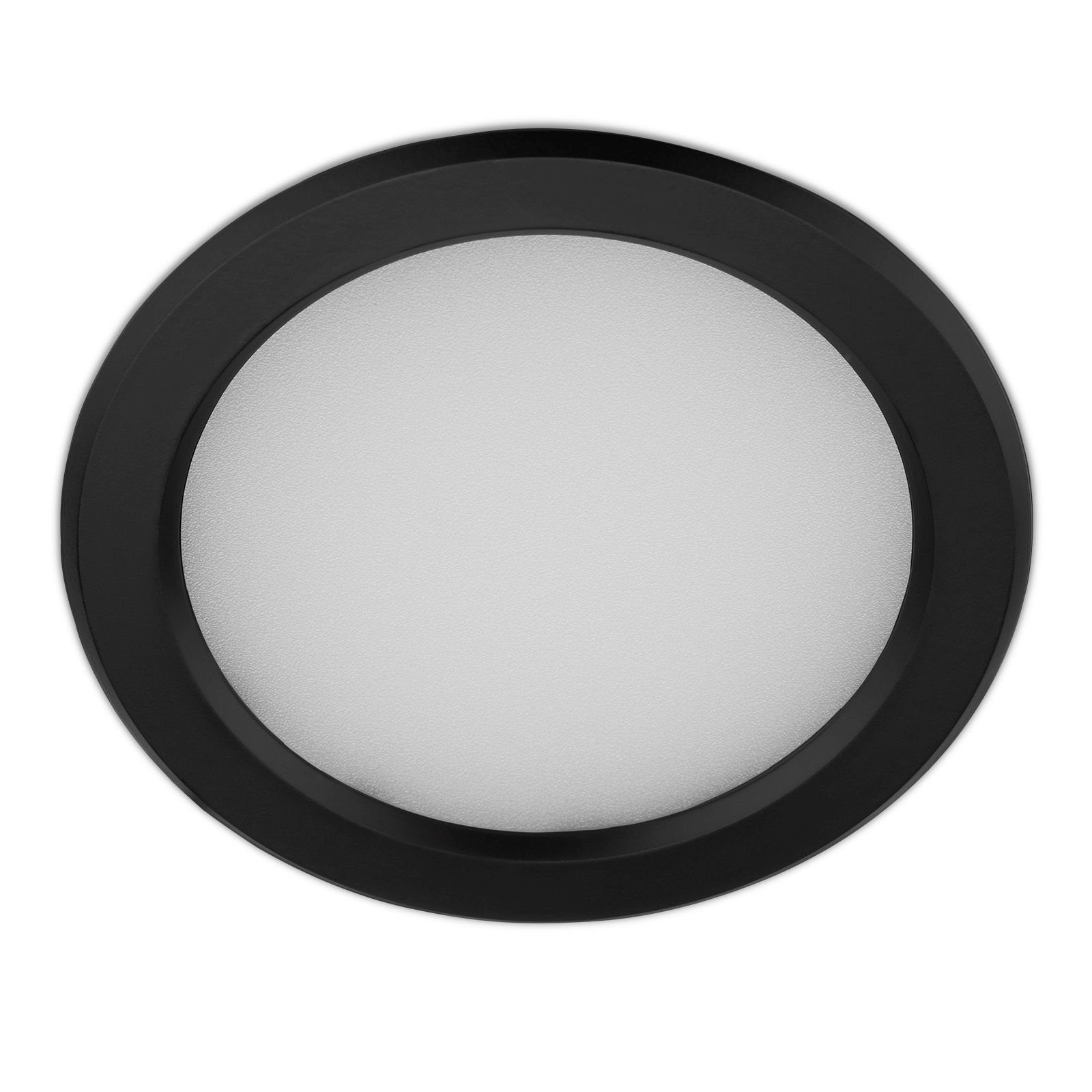 SO-TECH® LED-Leuchte Einbaustrahler STELLA 12V/2,5W Einbaudurchmesser 68 mm, schwarz, Lichtfarbe warmweiß 2700 K