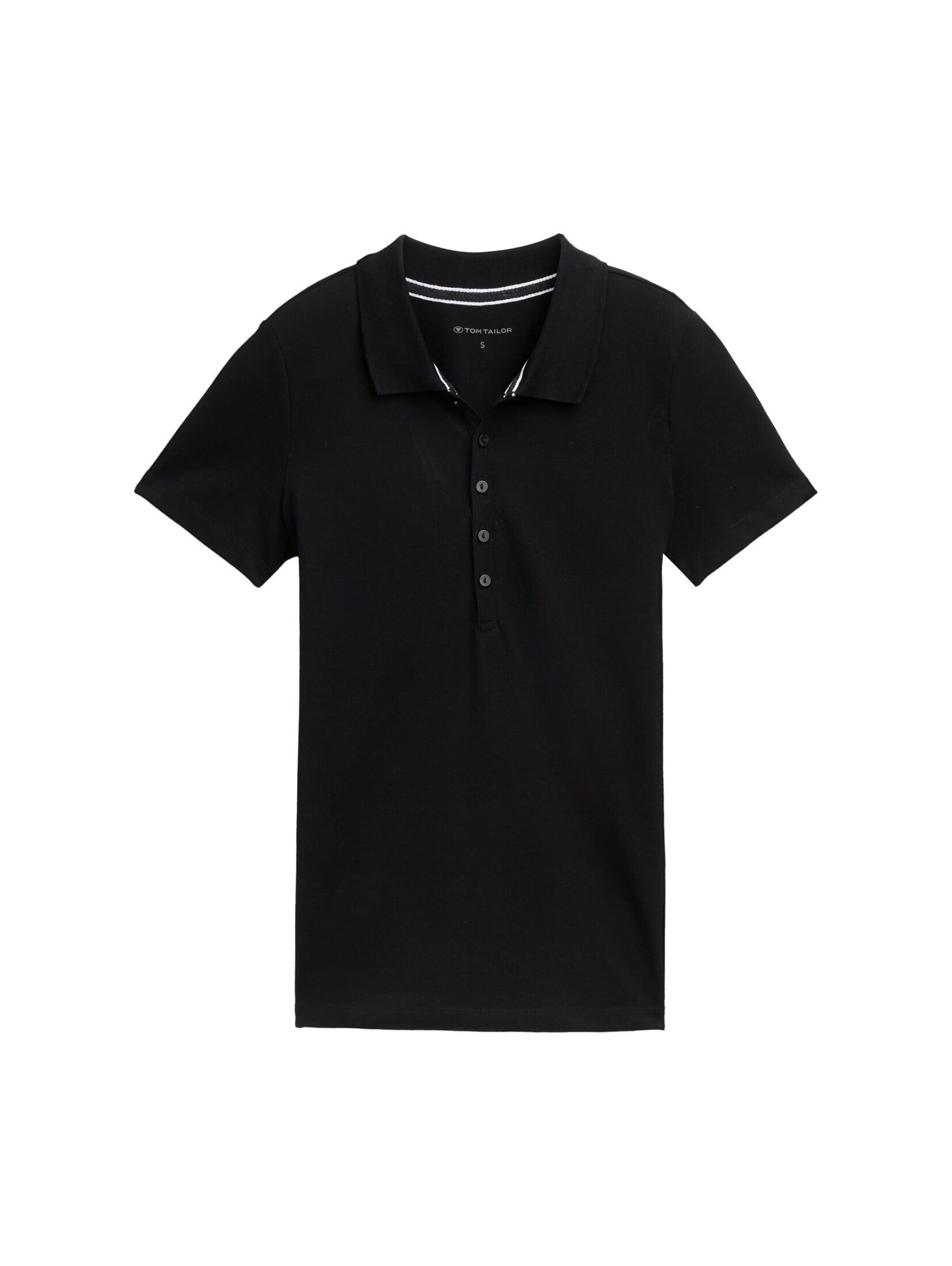 TOM TAILOR Poloshirt Poloshirts (im Einserpack) Poloshirt aus Stretch Piqué