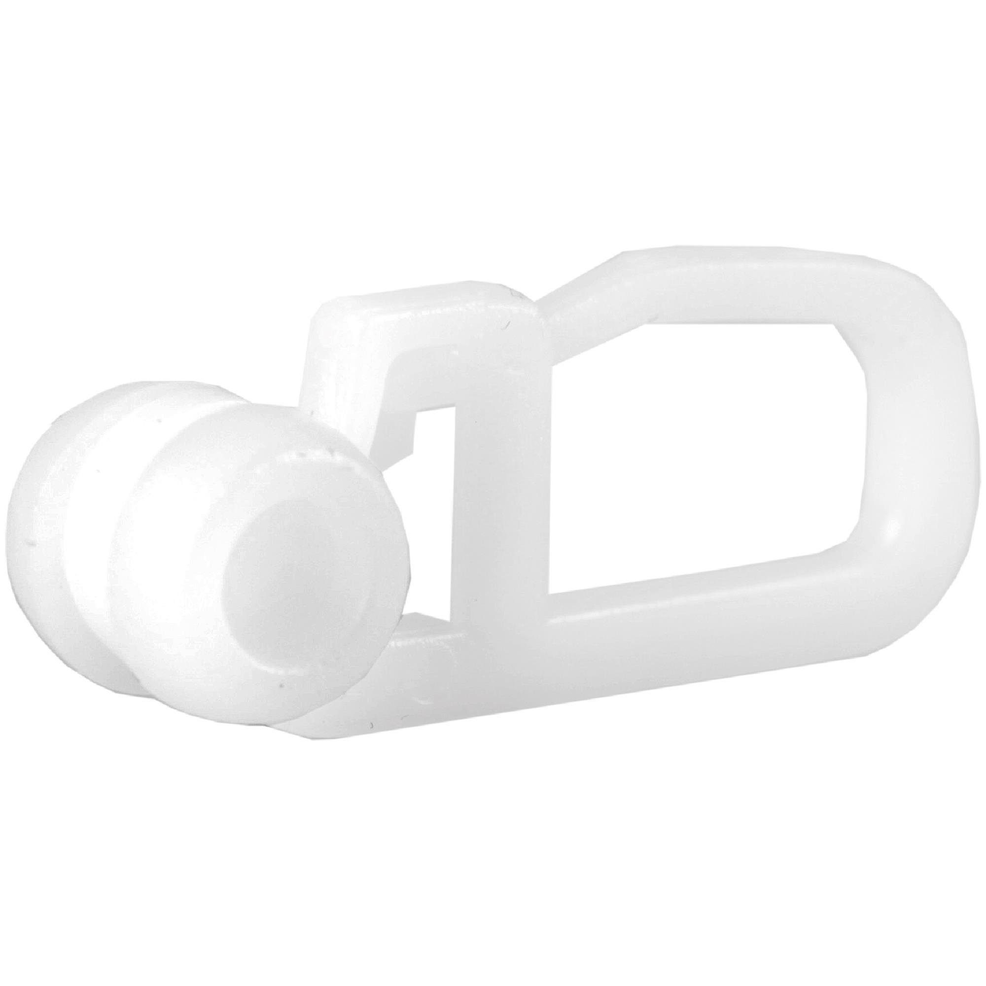 Bestlivings Gardinenröllchen zum Einhängen von Stoffen mit Gardinen- und Kräuselbändern, (Spar-Set, 50-St), für Innenlaufschienen mit Nutbreite 4–7 mm, geräusch – Bild 4 von 5