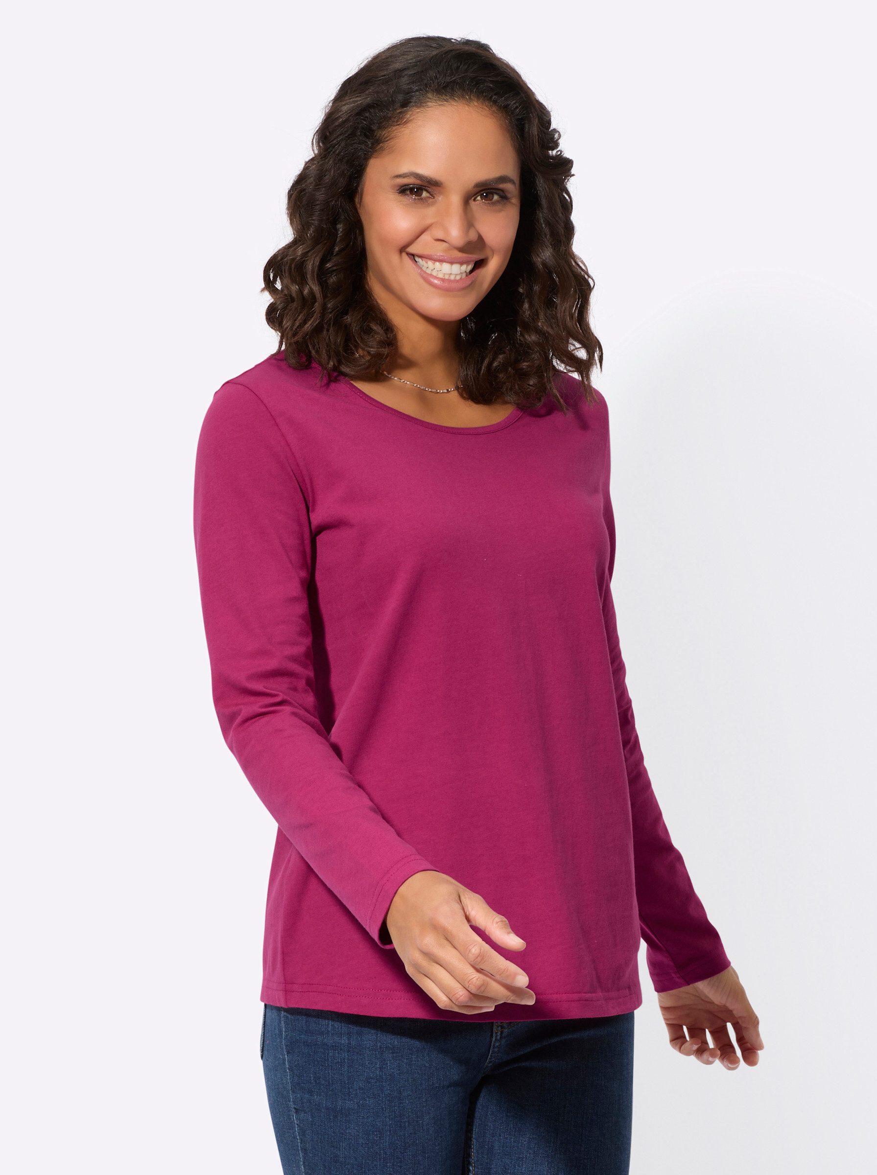 Casual Looks Rundhalsshirt "Shirt" 1 Stk. tlg. günstig online kaufen