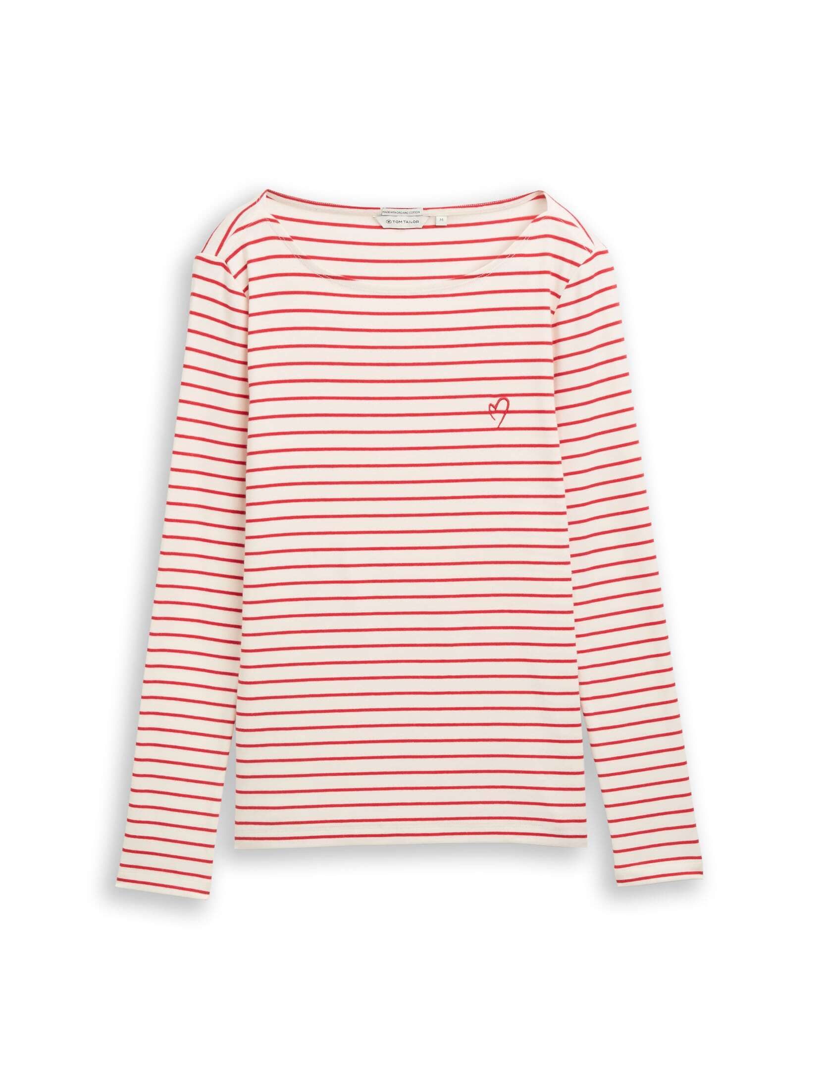 TOM TAILOR Langarmshirt T-Shirt (im Einserpack) Langarmshirt mit Streifenmuster – Bild 2 von 5