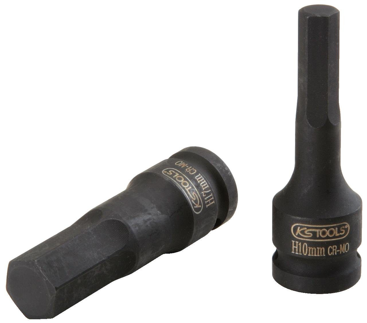 KS Tools Stecknuss – 1/2 Zoll, Innensechskant 19mm, Kraft-Bit Für Anspruchsvolle Arbeiten