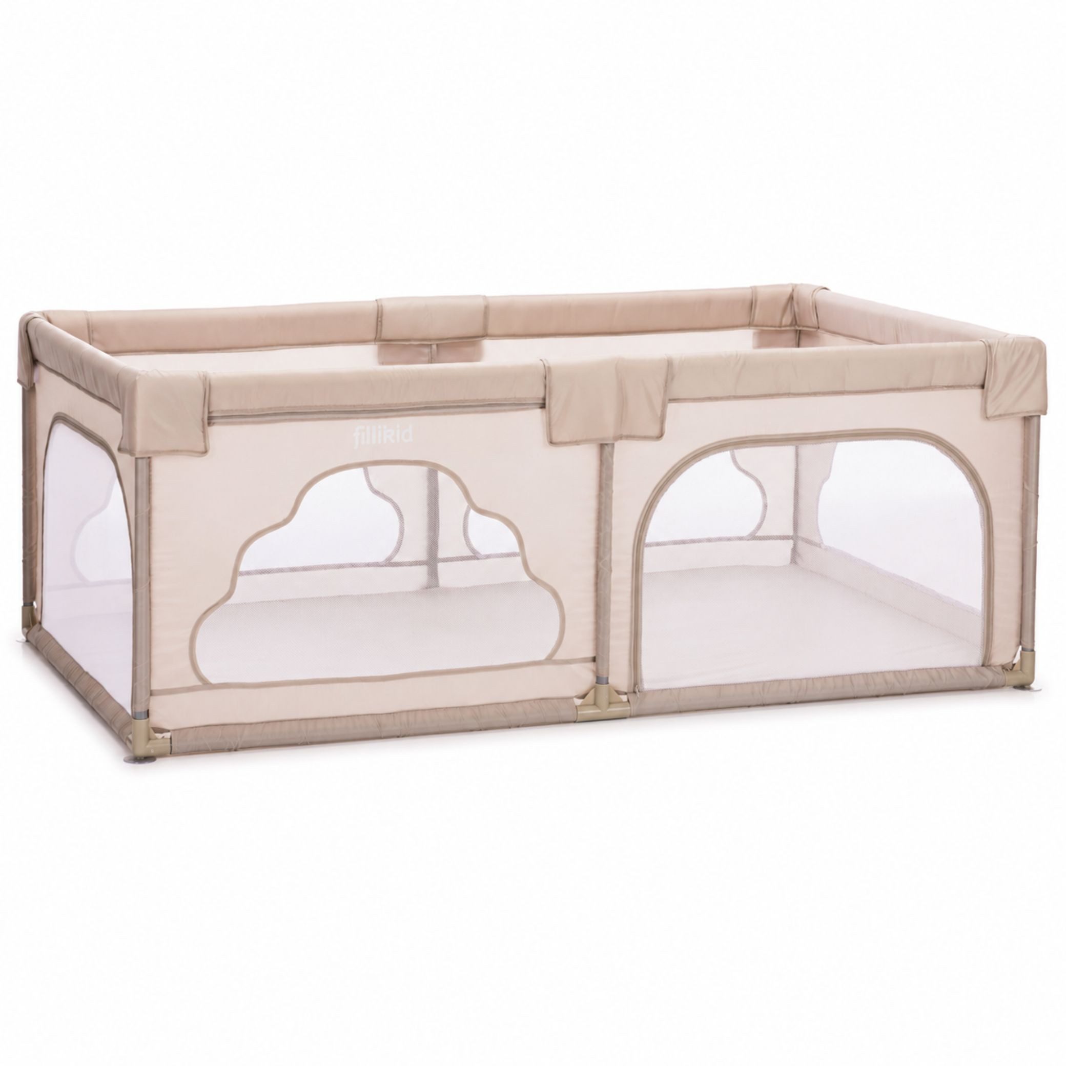 Fillikid Laufstall Laufgitter Perth 115x180 cm natur Exklusiv