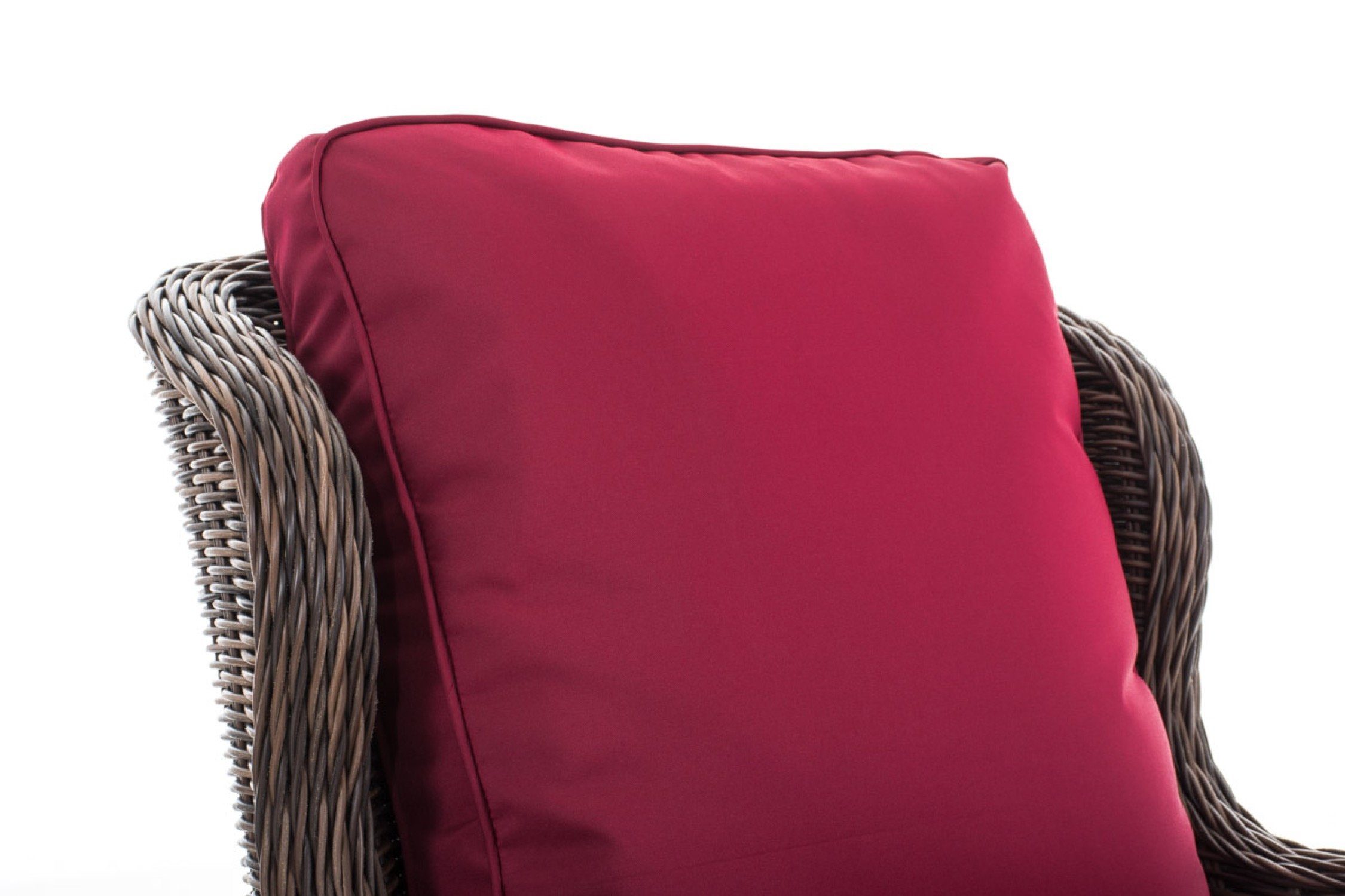 TPFGarden Gartensessel Jean - Rattansessel für Garten und Terrasse - Farbe: braun-meliert (Hochwertiger und stabiler Gartensessel aus handgefertigtem Polyrattan, 1-St., Outdoor-Sessel mit pulverbeschichtetem Aluminumgestell), Balkonstuhl, Terrasssenstuhl - Maße (TxBxH): 77 x 70 x 100cm