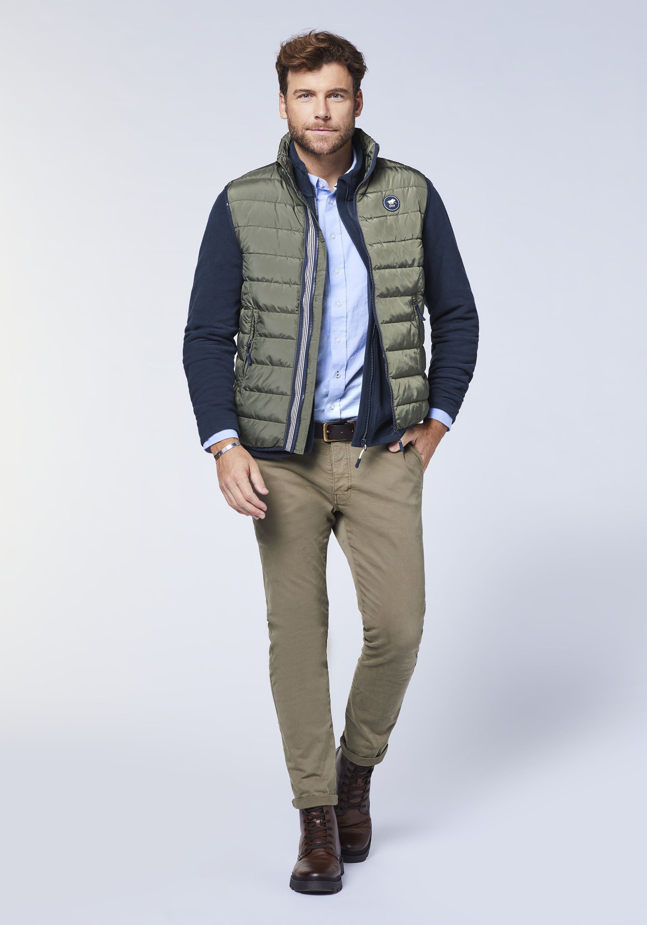 Steppweste mit Double-Zipper