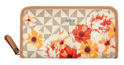 Gabor Geldbörse BARINA FLOWER WALLET Long zip wallet, mit schönem Blumenprint