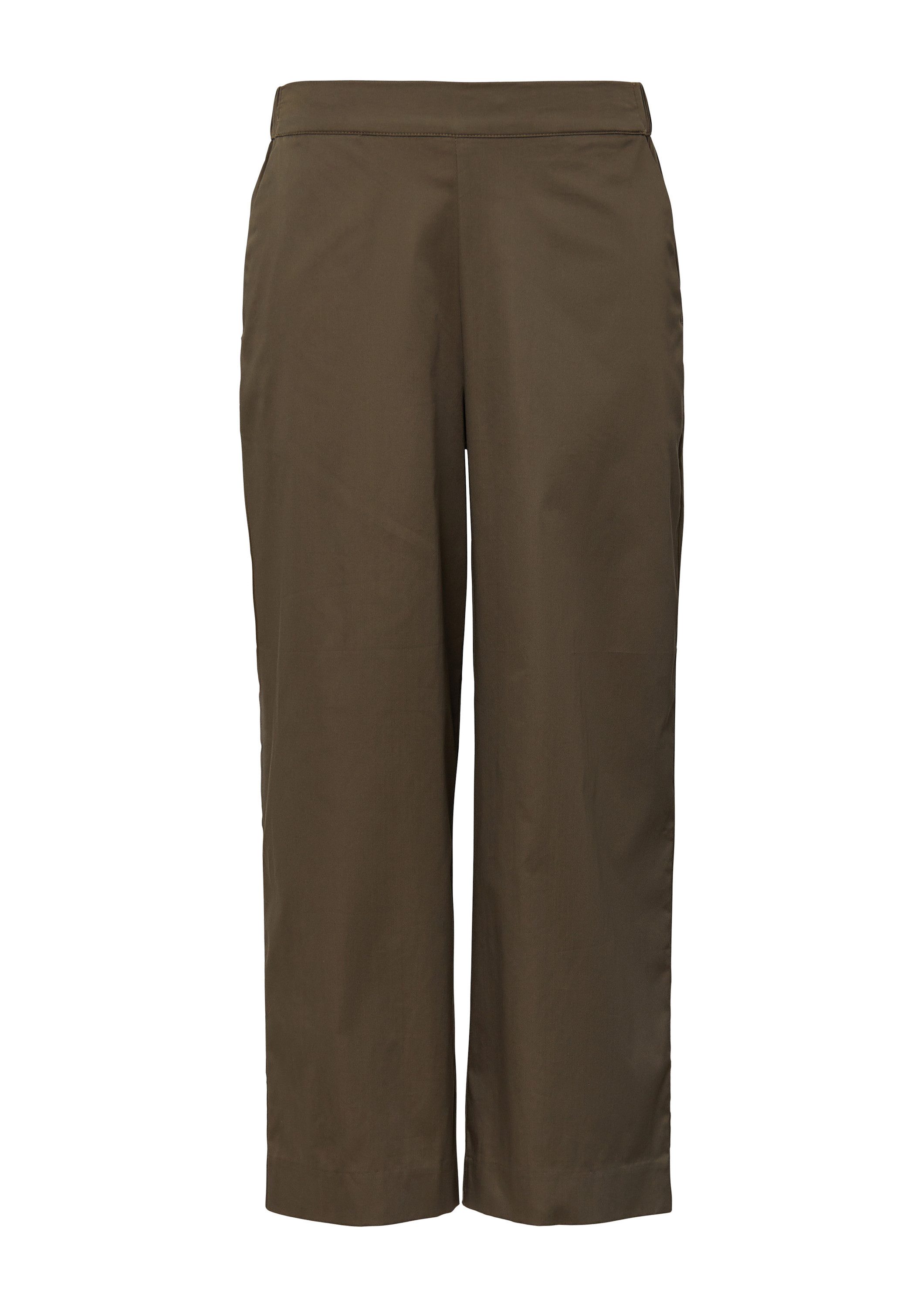 comma Culotte Hose Leichte Popeline-Hose im Relaxed Fit mit Elastikbund günstig online kaufen