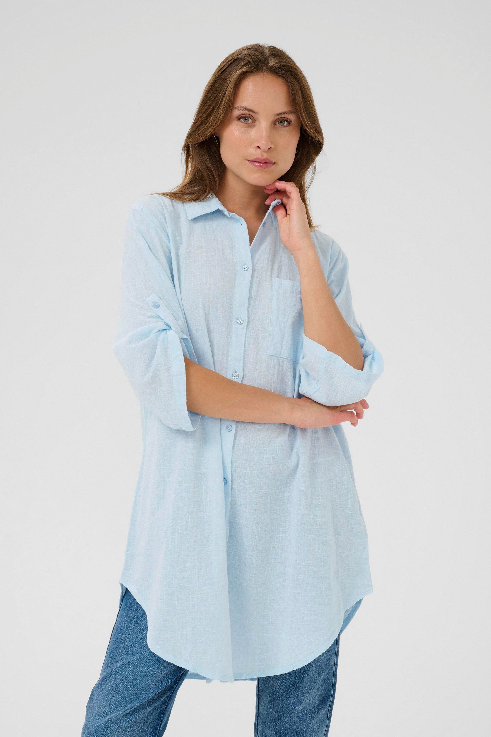 KAFFE Kurzarmhemd Hemd KApauline