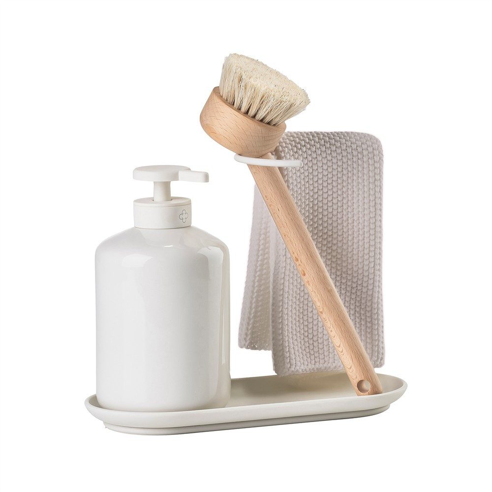 Zone Denmark Spülmittelspender Inu, (Set, 4-tlg), Geschirrspülset, skandinavisch modern, Set für Spülbecken Küche