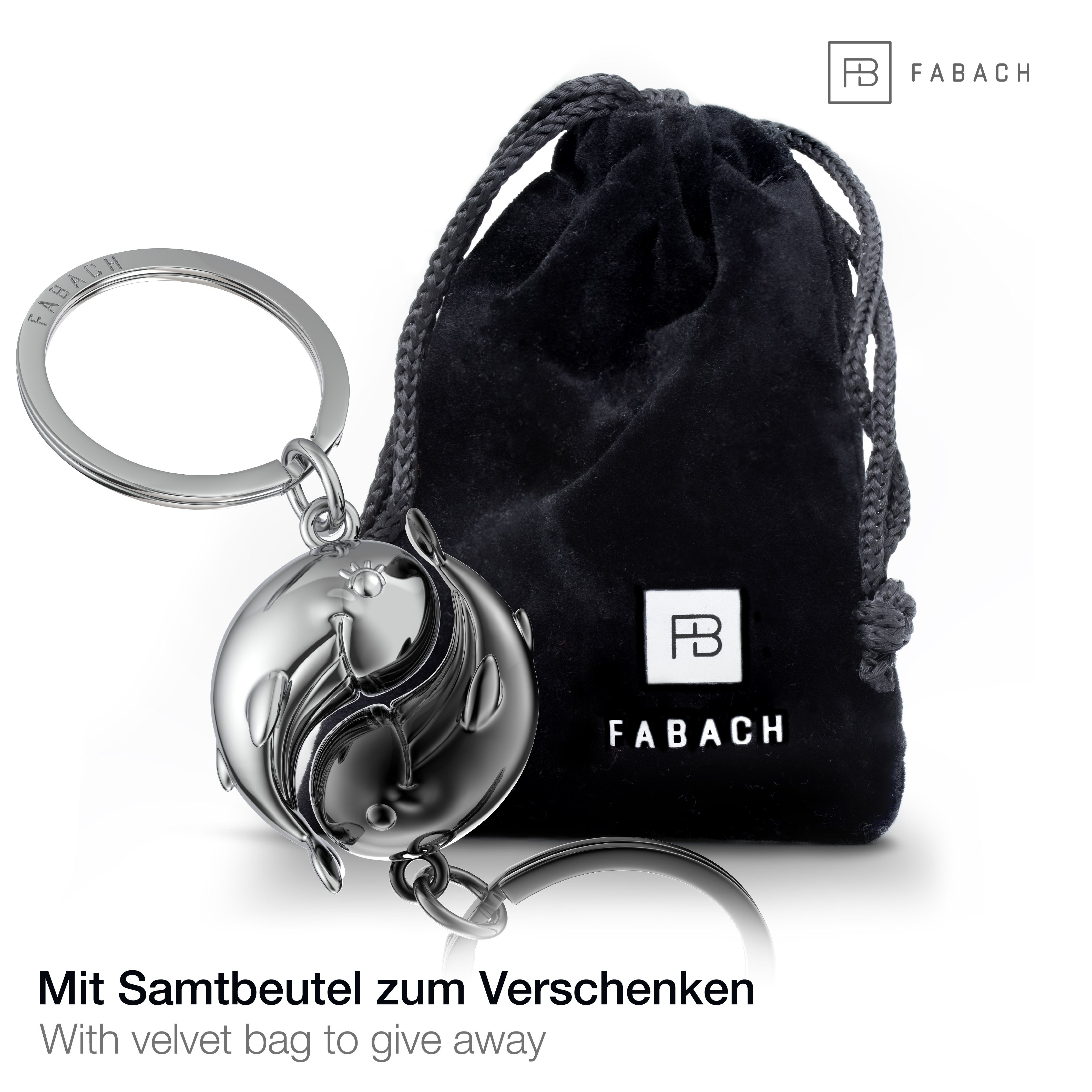 FABACH Schlüsselanhänger Wal Moby - Glücksbringer Geschenk für Paare