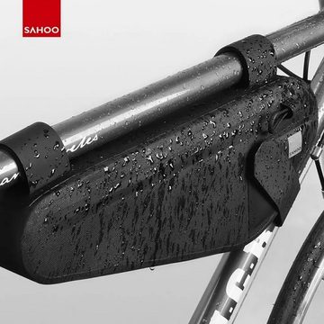 Sahoo Fahrradtasche Fahrradtasche unter dem Fahrradrahmen mit Reißverschluss 2L schwarz