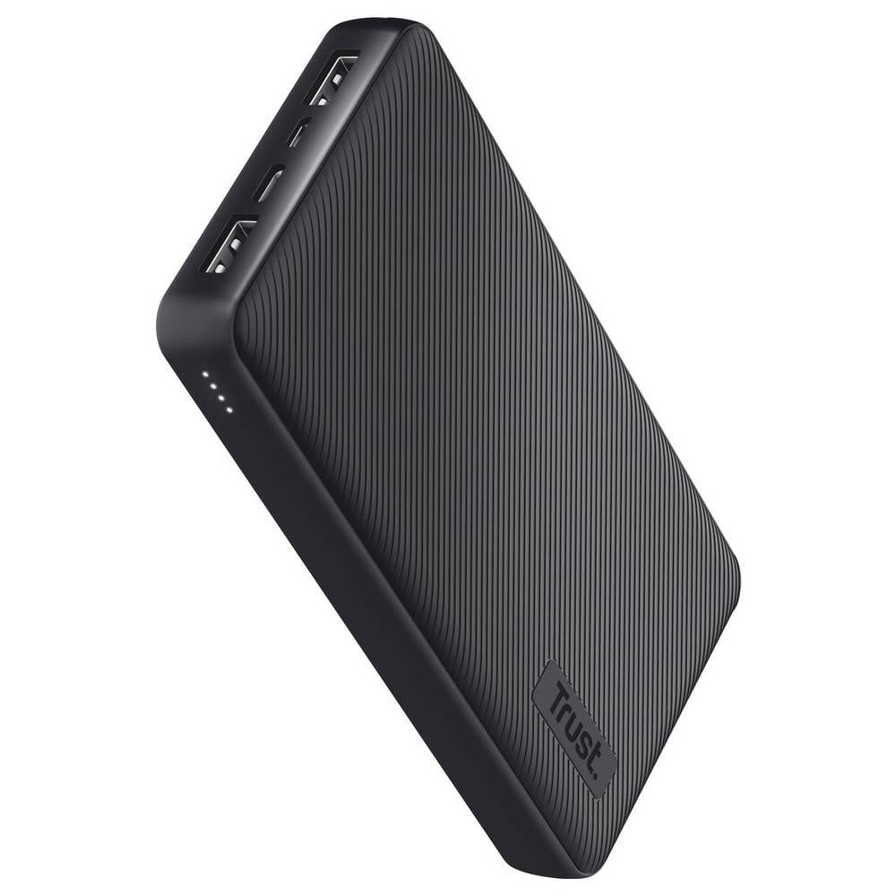 Trust Powerbank 20000 mAh Li-Ion Micro USB Schwarz Outdoor 24676 Powerbank
