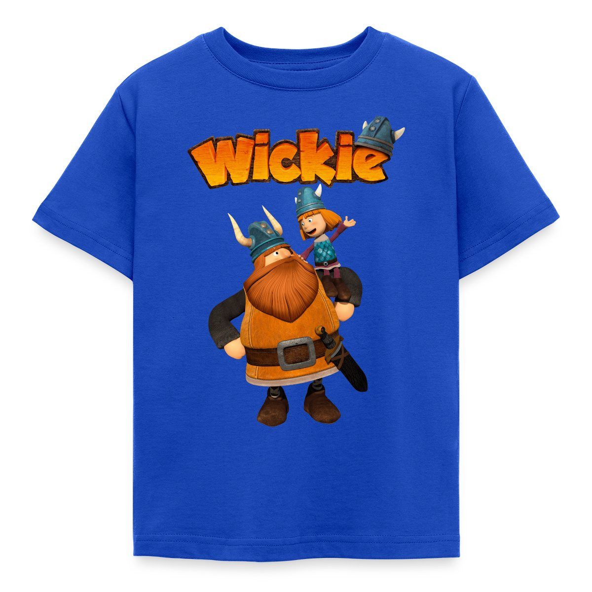 T-Shirt Wickie Und Die Starken Männer Wickie Mit Papa Halvar Kinder T-Shirt