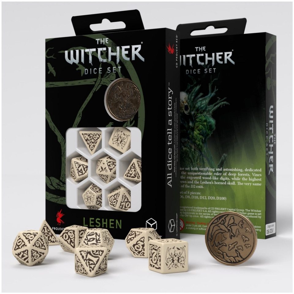 Q-Workshop Spiel, The Witcher Dice Set - Leshen - The Master of Crows (7) - englisch