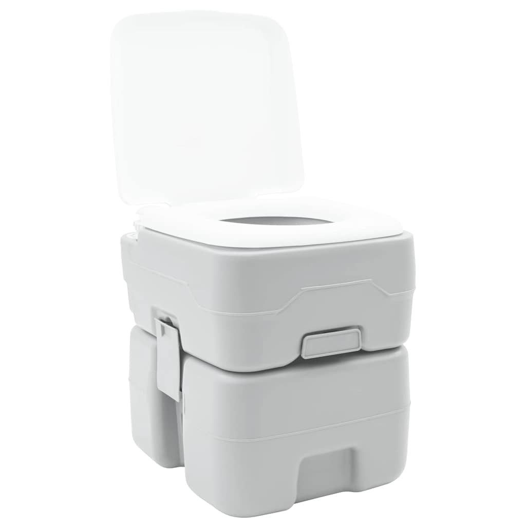 vidaXL Campingtoilette Camping-Toilette Grau 41,5 x 36,5 x 42 cm, (1-St)