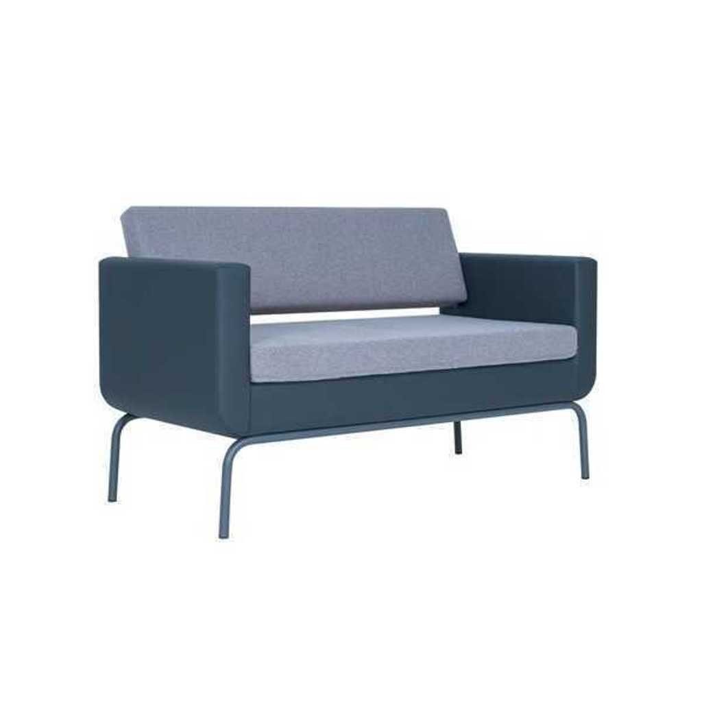 JVmoebel 2-Sitzer Graues Polster Sofa Made Teile, 1 Europa Couch in 3-er Modern, Kunstleder 3-Sitzer Designer