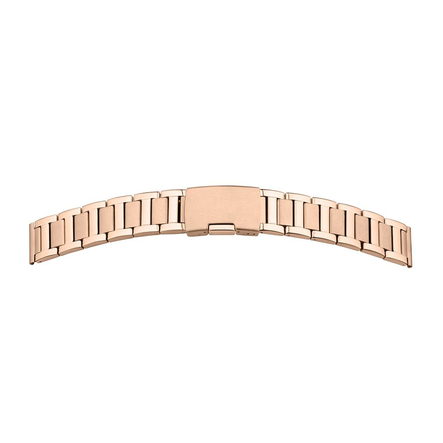 Selva Technik Uhrenarmband Metallband Edelstahl 22 mm rosé PVD, poliert / mattiert | Uhrenarmbänder