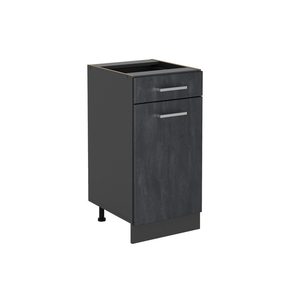 Vicco Unterschrank R-Line, Schwarz Beton/Anthrazit, 40 günstig online kaufen