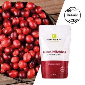 GREENDOOR Badezusatz Milchbad Aprikose Cranberry