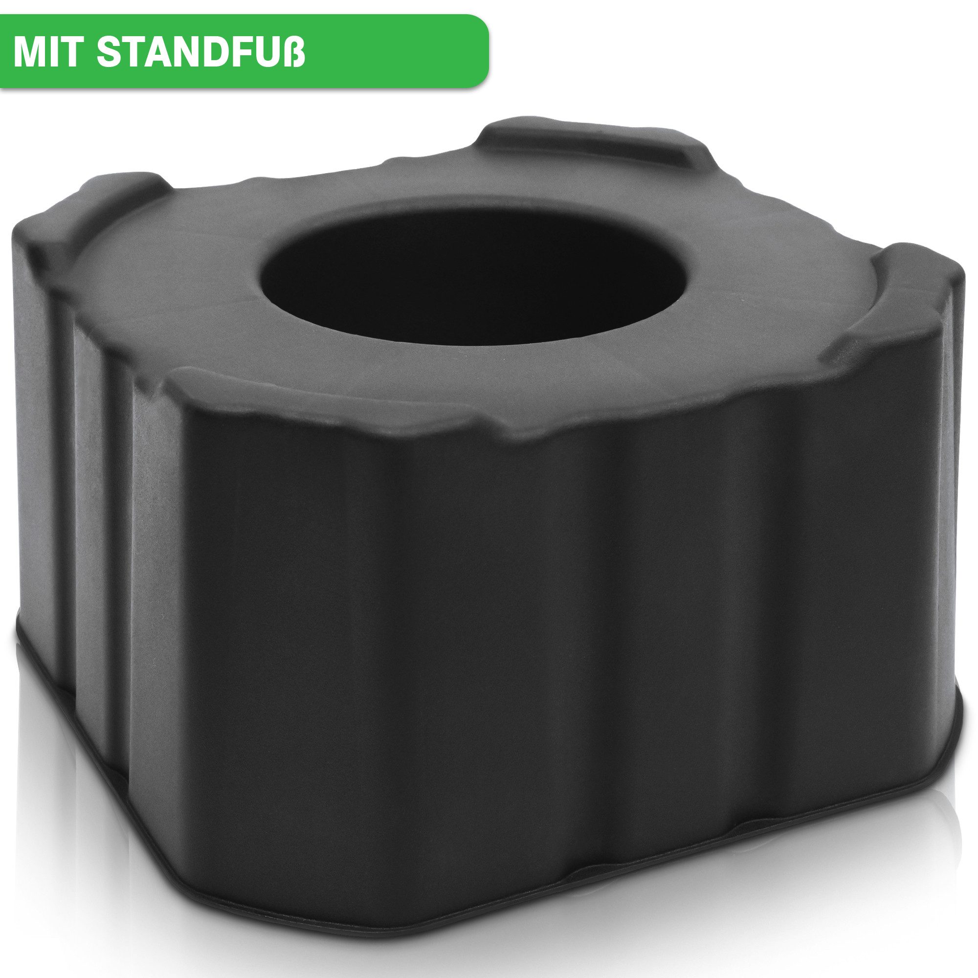 YourCasa Regentonne Regentonne [Tower] 120L mit Standfuss, Deckel & Wasserhahn Regenfass, 120 Liter, Eckig und Schmal, inkl. Sockel 39,6 x 118,6 cm – Bild 5 von 5