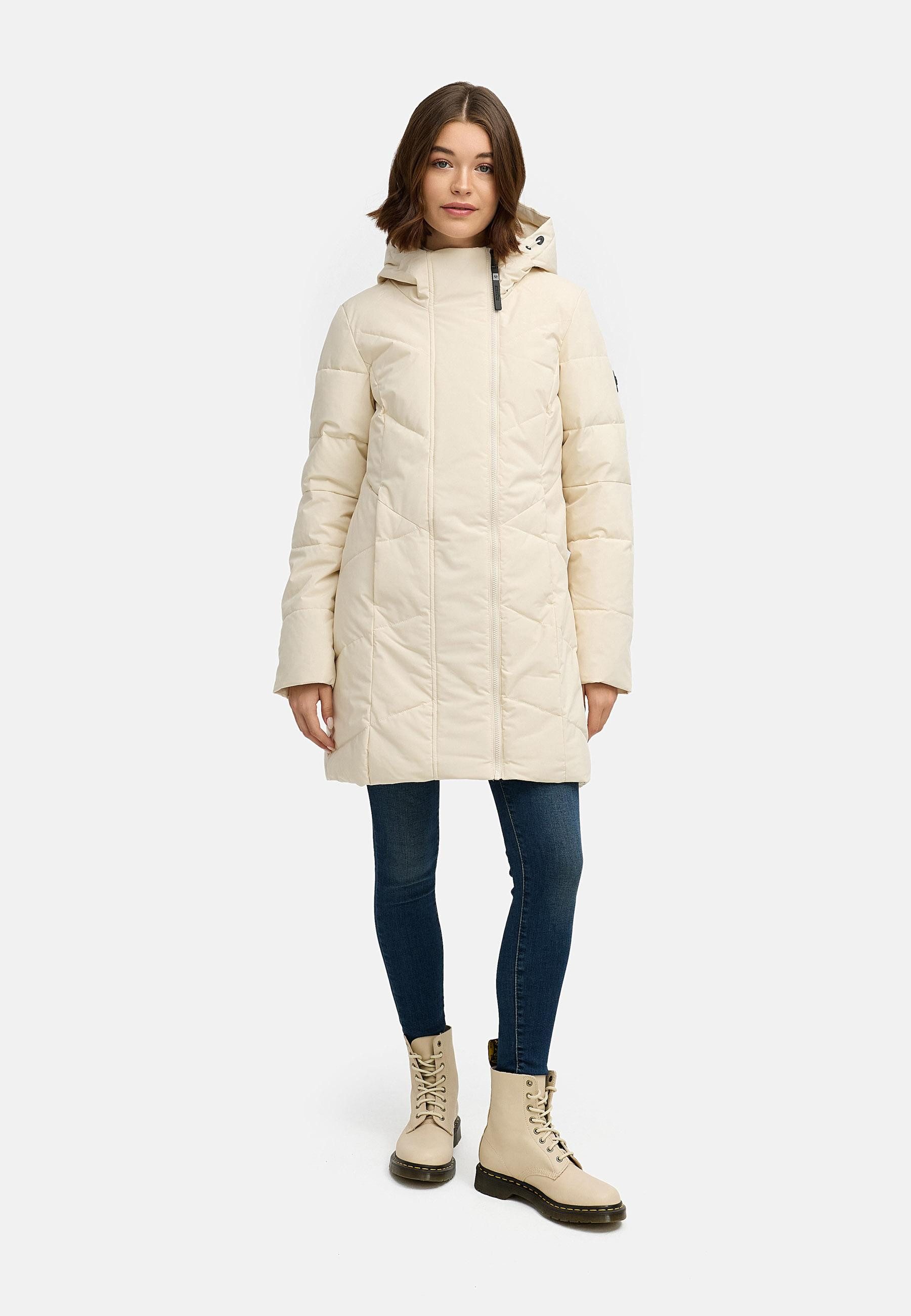 Ragwear Steppmantel Pevilla YOUMODO Wasserdichter Damen Winter gesteppter Kurzmantel