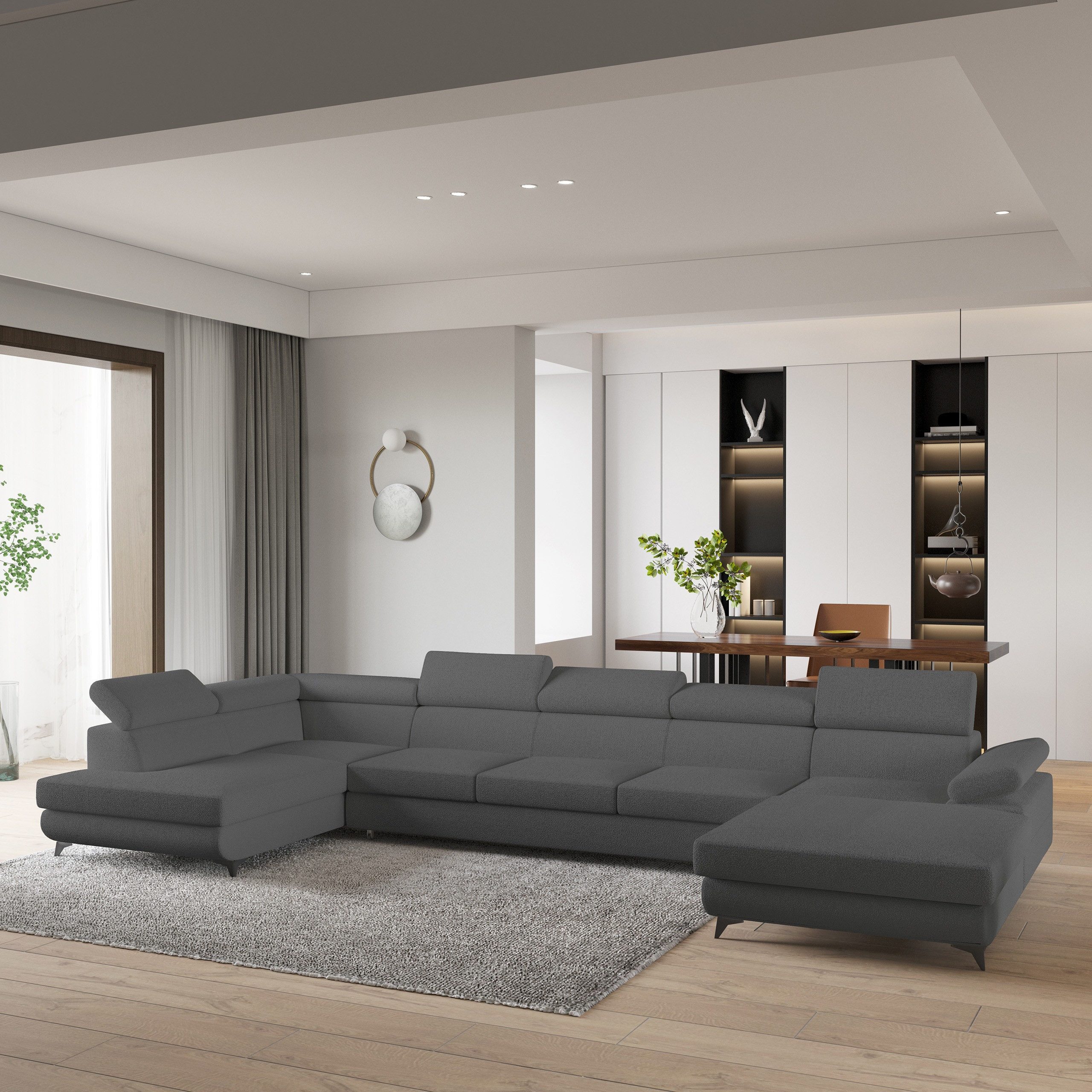 Masseno Ecksofa MONTIVA mit Schlaffunktion U-Form, günstig online kaufen