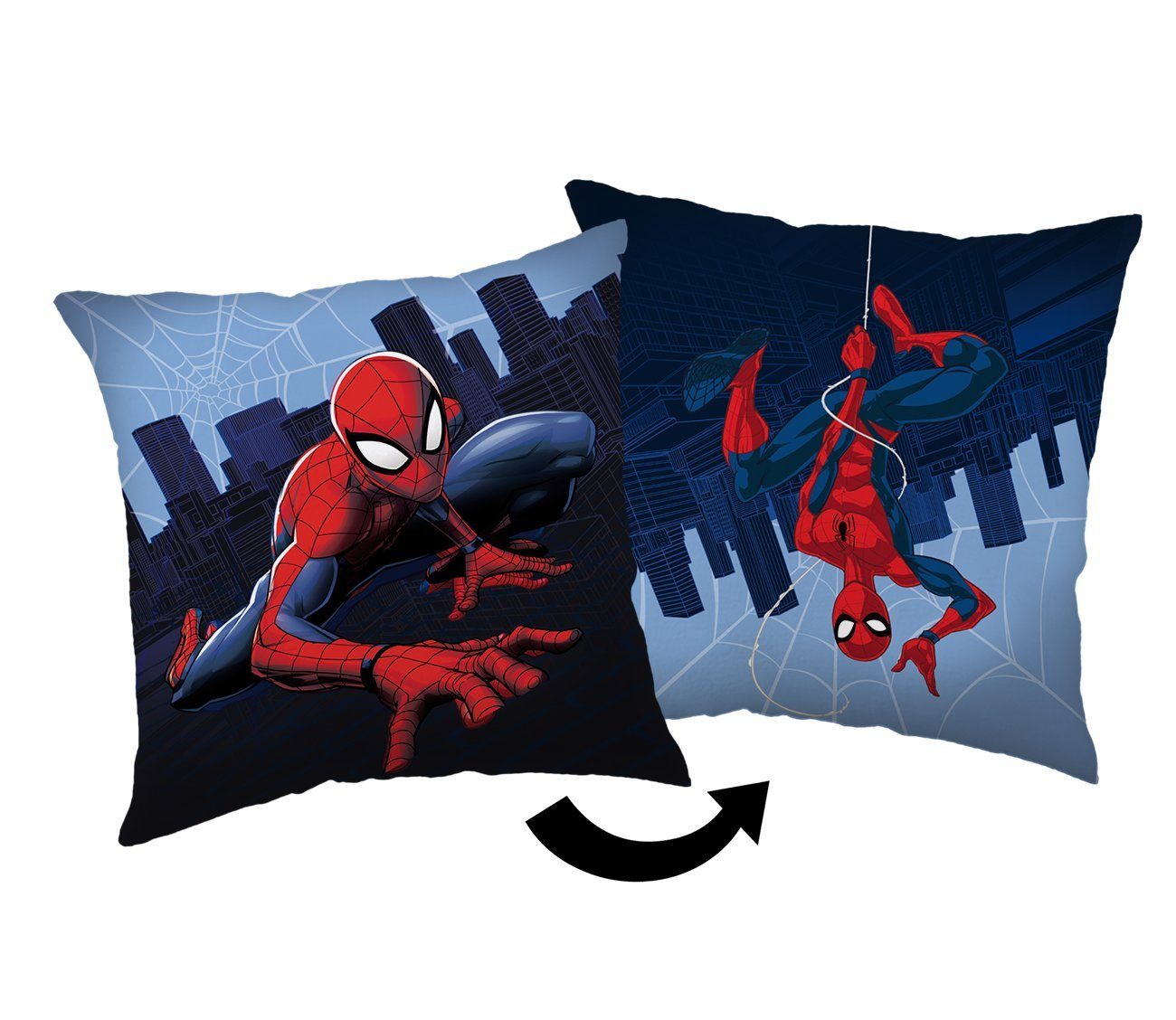 Jerry Fabrics Dekokissen Spiderman Kissen Kuschelkissen Dekokissen 35 x 35 cm