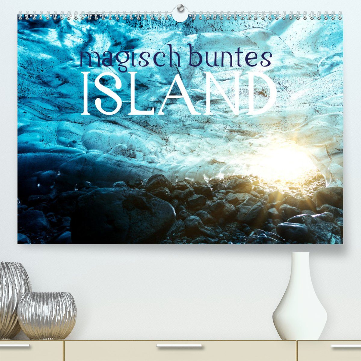 CALVENDO Wandkalender MAGISCH BUNTES ISLAND (Premium, hochwertiger DIN A2 Wandkalender 2023, Kunstdruck in Hochglanz)